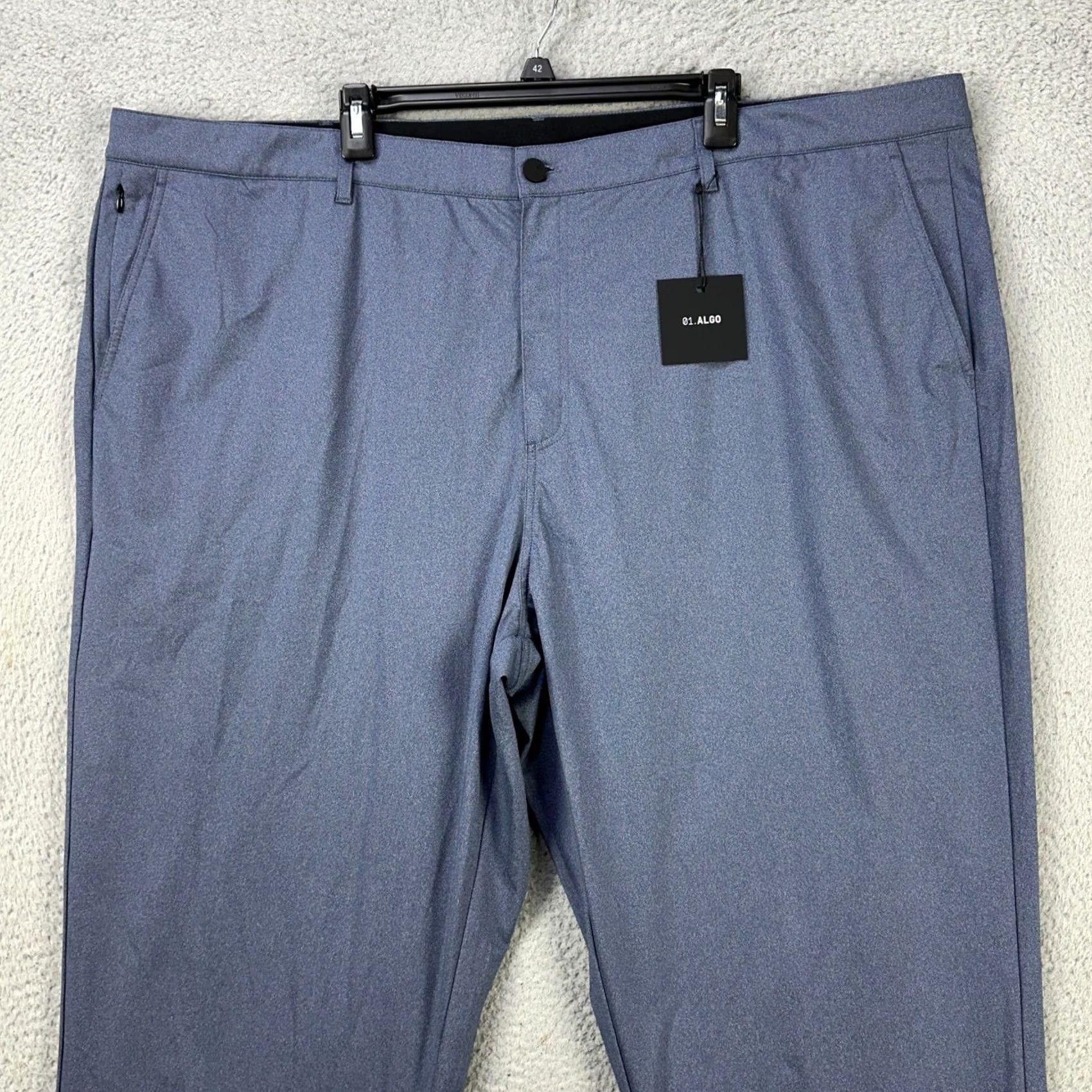 Vintage 01.Algo Mens Chino Golf Pants 44 Blue Performance Tech Pocket Comfort Logo NEW Size US 44 / EU 60 - 3 Thumbnail