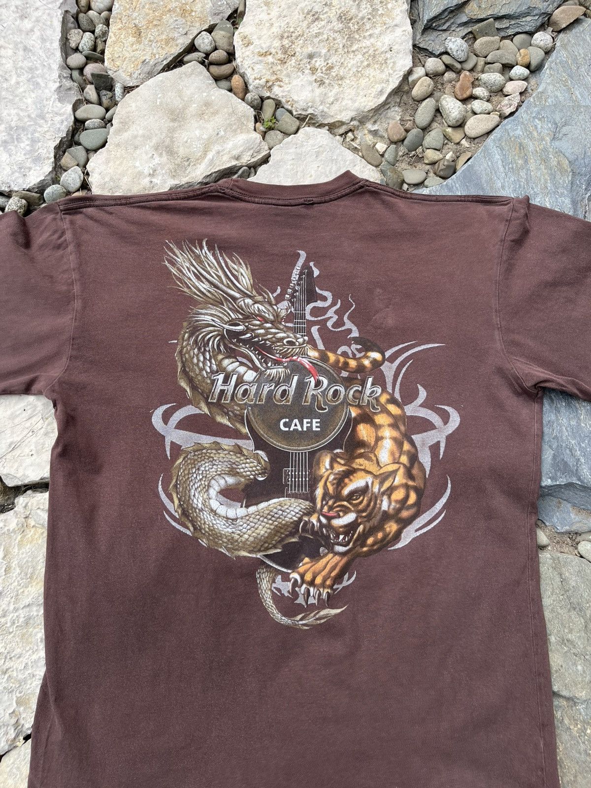Hard Rock Cafe × Japanese Brand Vintage Hard Rock Cafe Gran Canaria washed dragon y2k tee Size US L / EU 52-54 / 3 - 16 Thumbnail