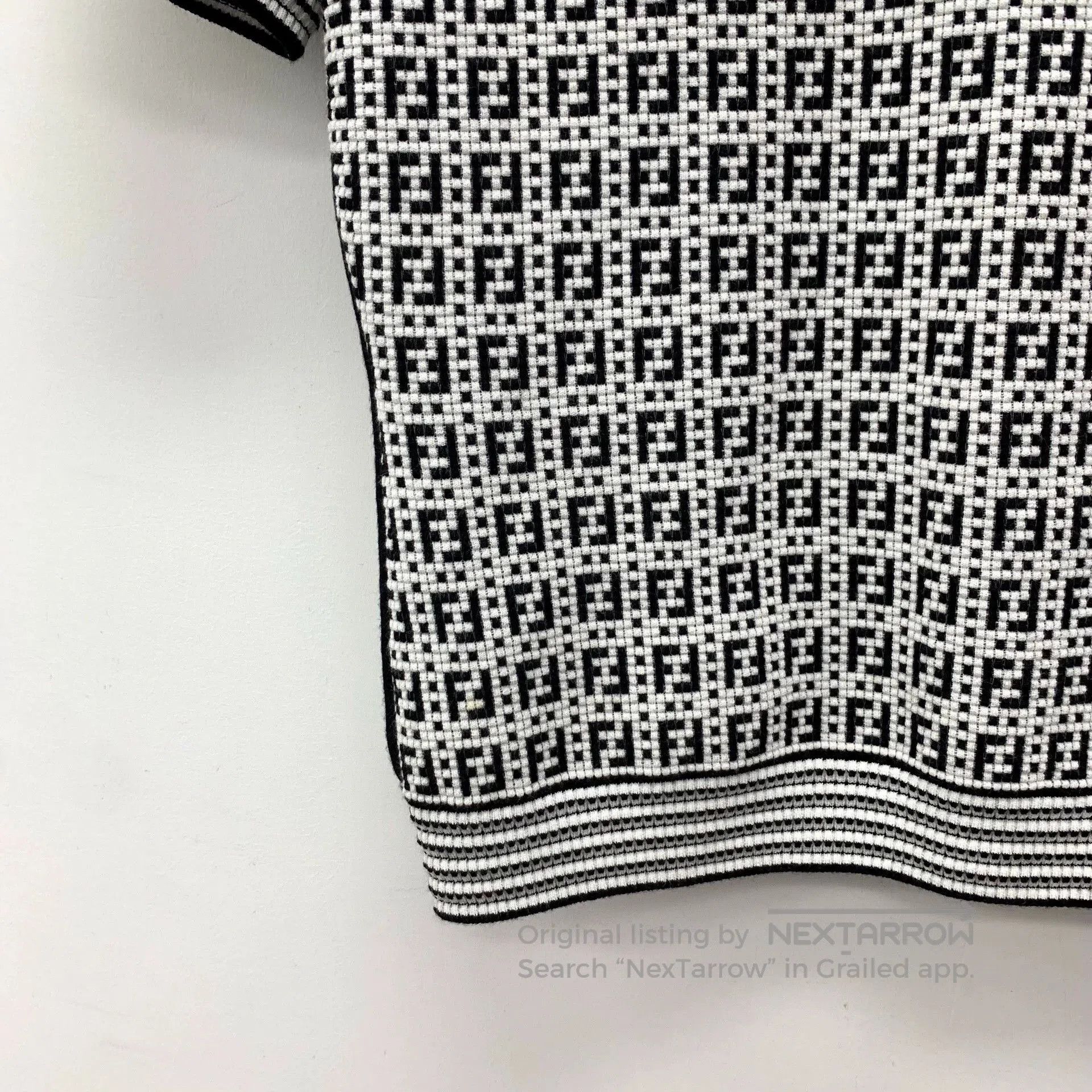 Fendi fendi color block logo short sleeve knit top. Size US M / EU 48-50 / 2 - 4 Thumbnail