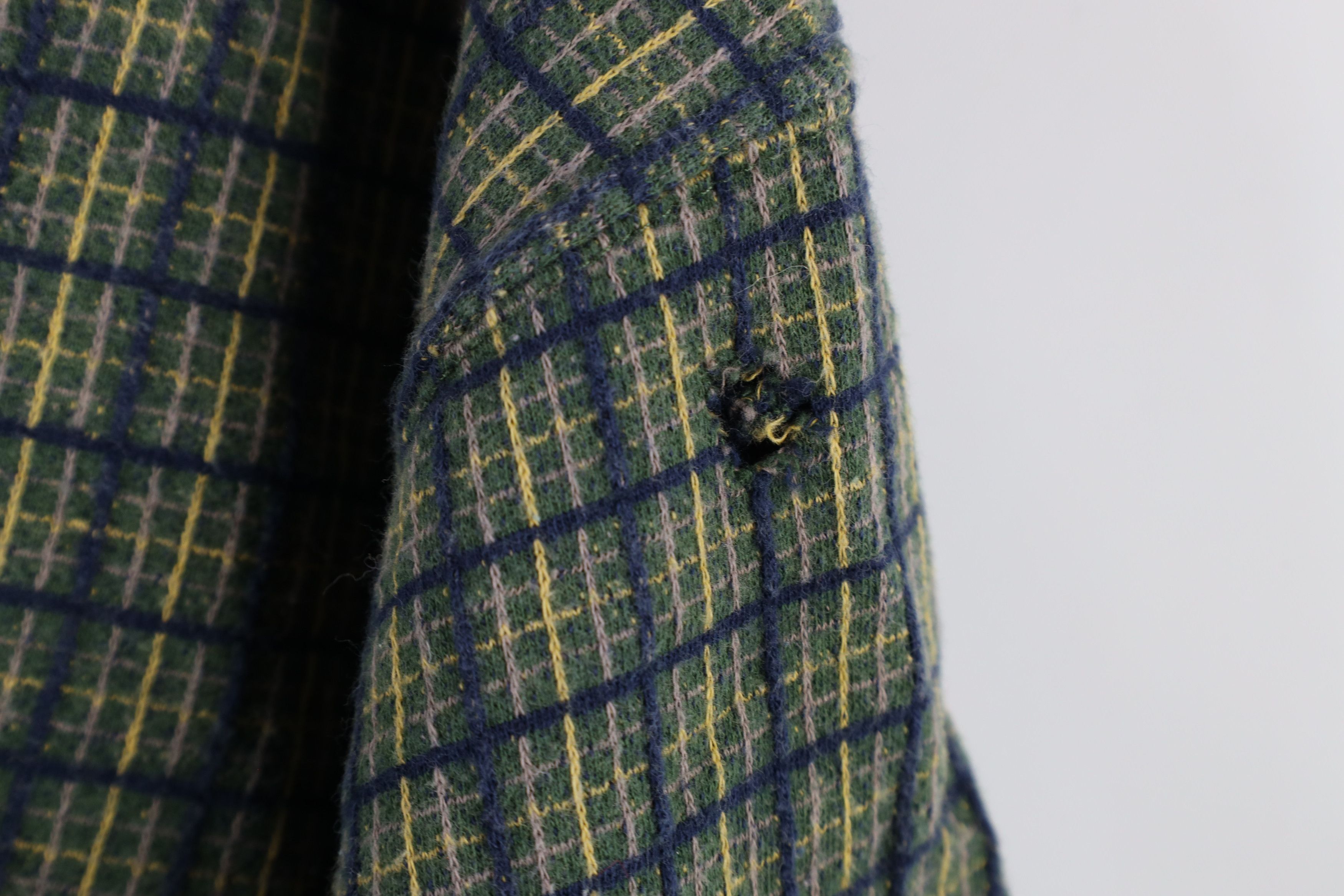 Vintage Vintage 90s Streetwear Checkered Knit Collared Polo Shirt Size US L / EU 52-54 / 3 - 4 Thumbnail