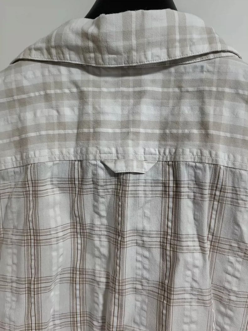 Loewe LOEWE Long sleeve shirt with patchwork plaid and leather b Size S / US 4 / IT 40 - 7 Thumbnail