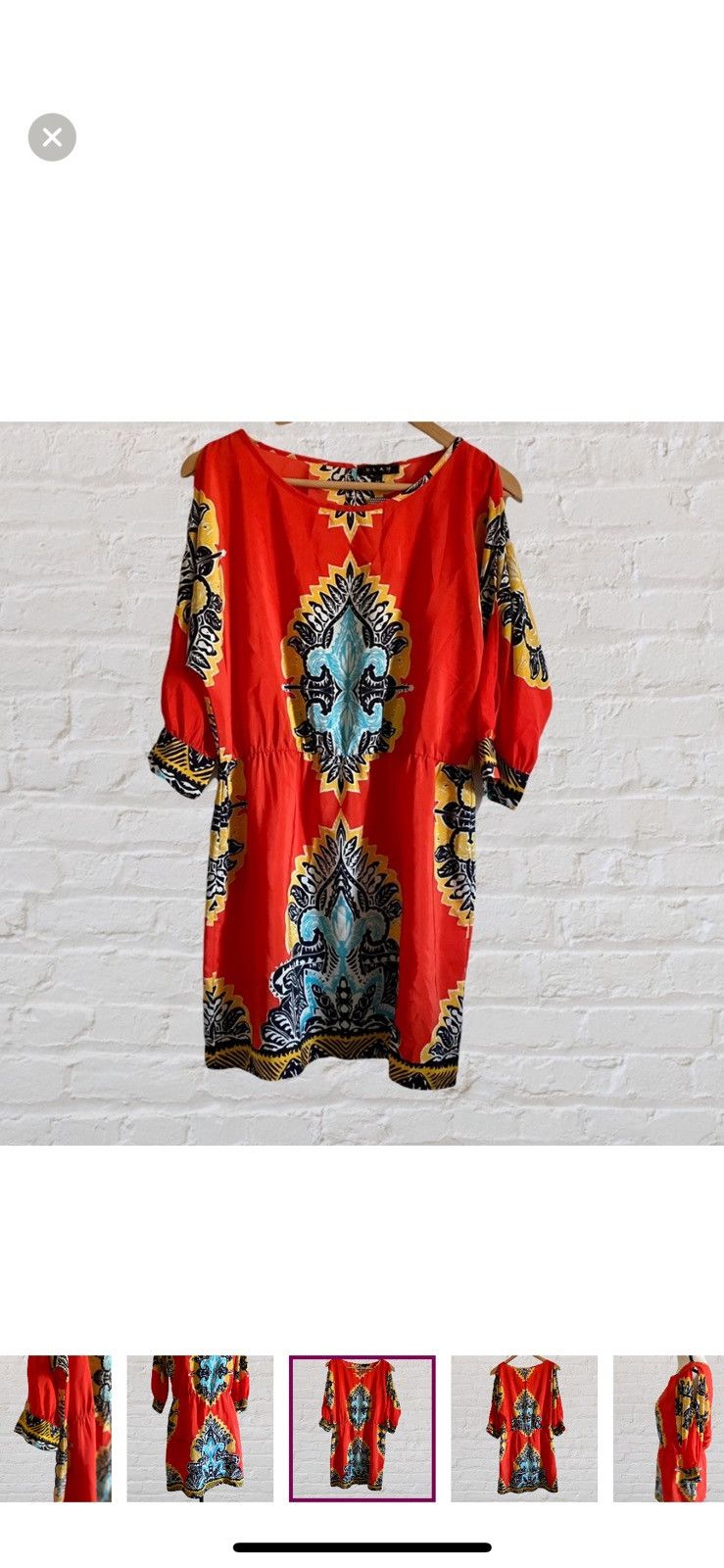 Other MONKEE’S’ SILK SLIT SLEEVE MINI DRESS SLIT DOWN BACK Size M / US 6-8 / IT 42-44 - 11 Thumbnail