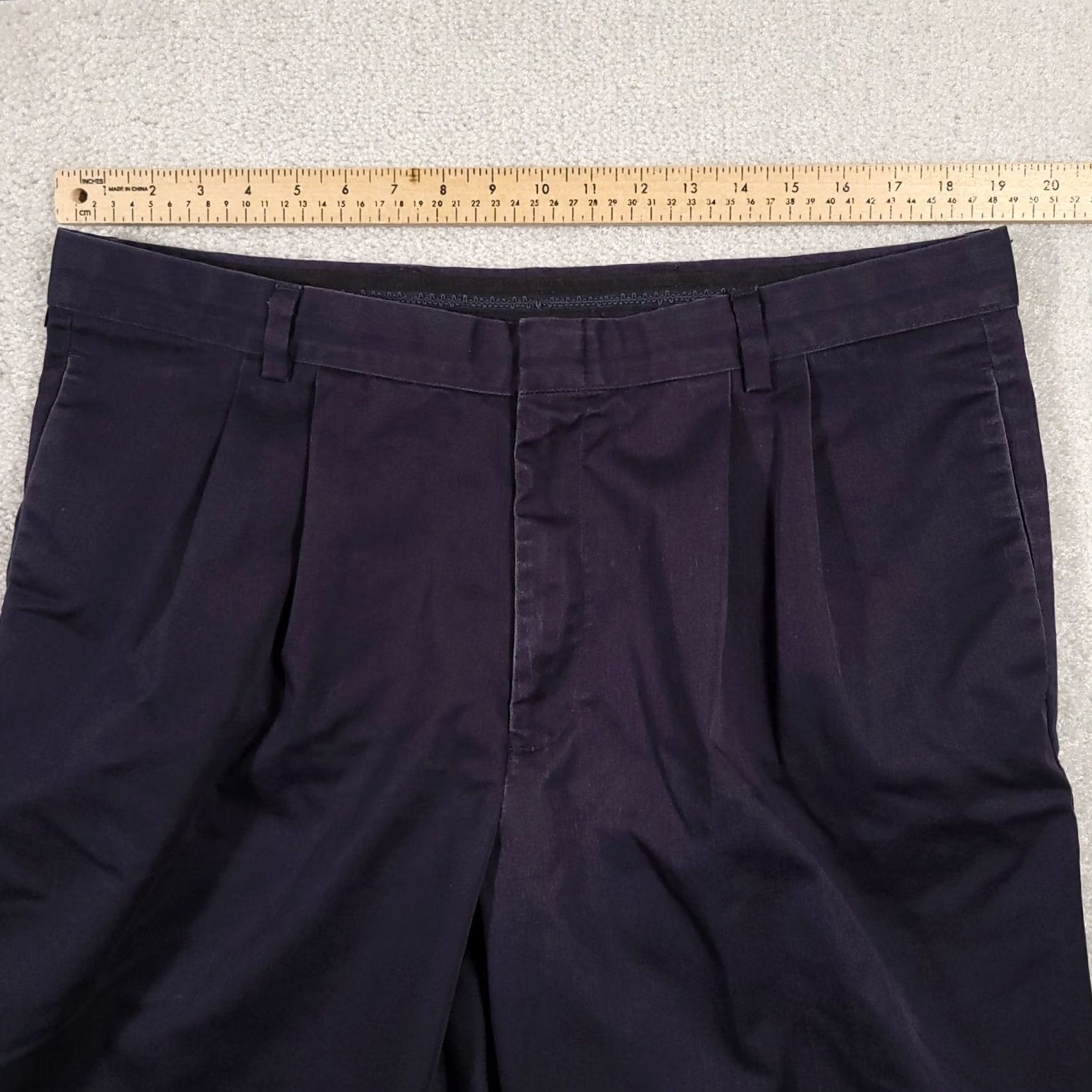 Dockers DOCKERS Pants Mens 38x32 Blue Pleated Stain Defender Straight Leg Cuffed 90s Size US 38 / EU 54 - 4 Thumbnail