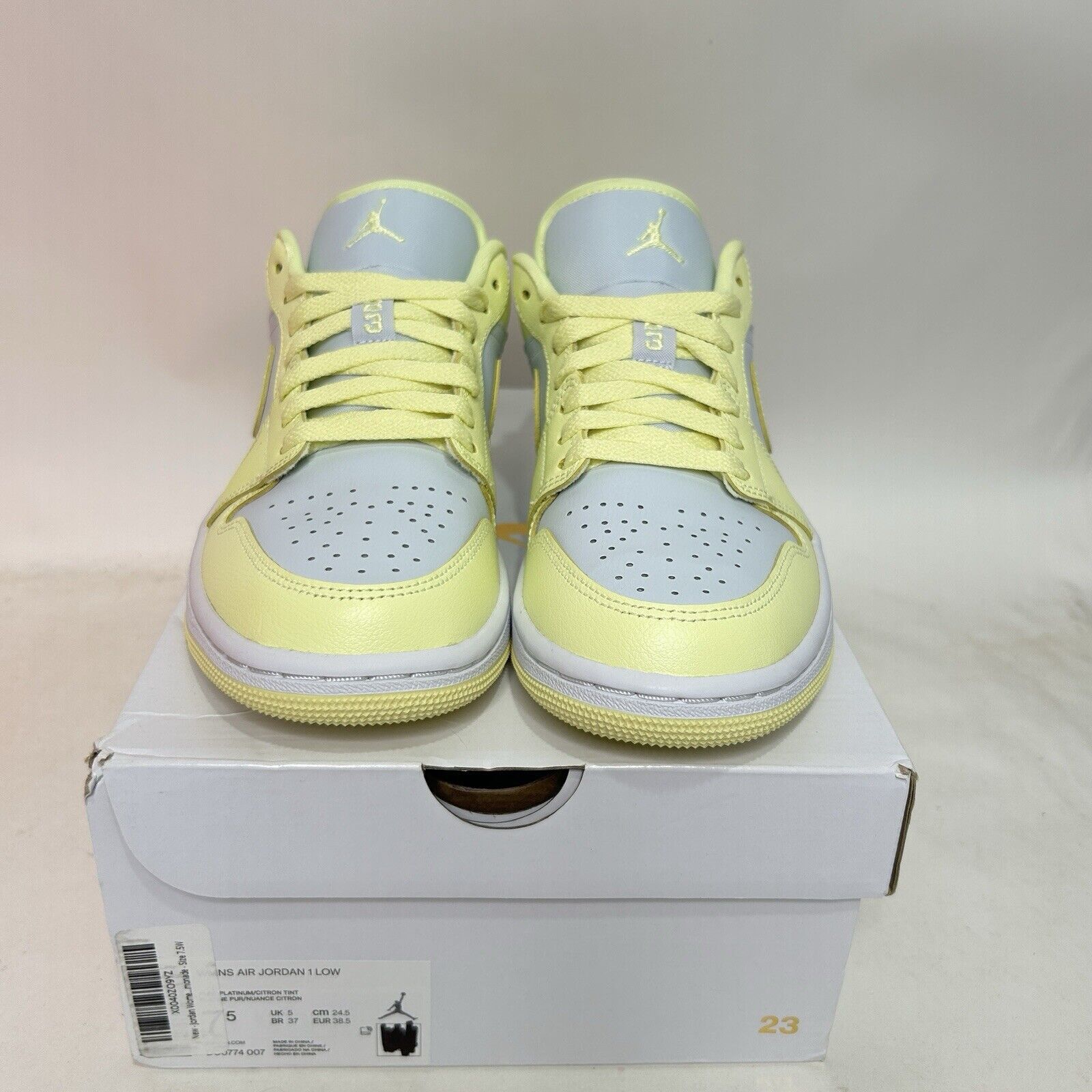 Nike Nike Air Jordan 1 Low Retro WMNS “Lemonade/Citron Tint” 2024 Size US 7.5 / IT 37.5 - 2 Thumbnail