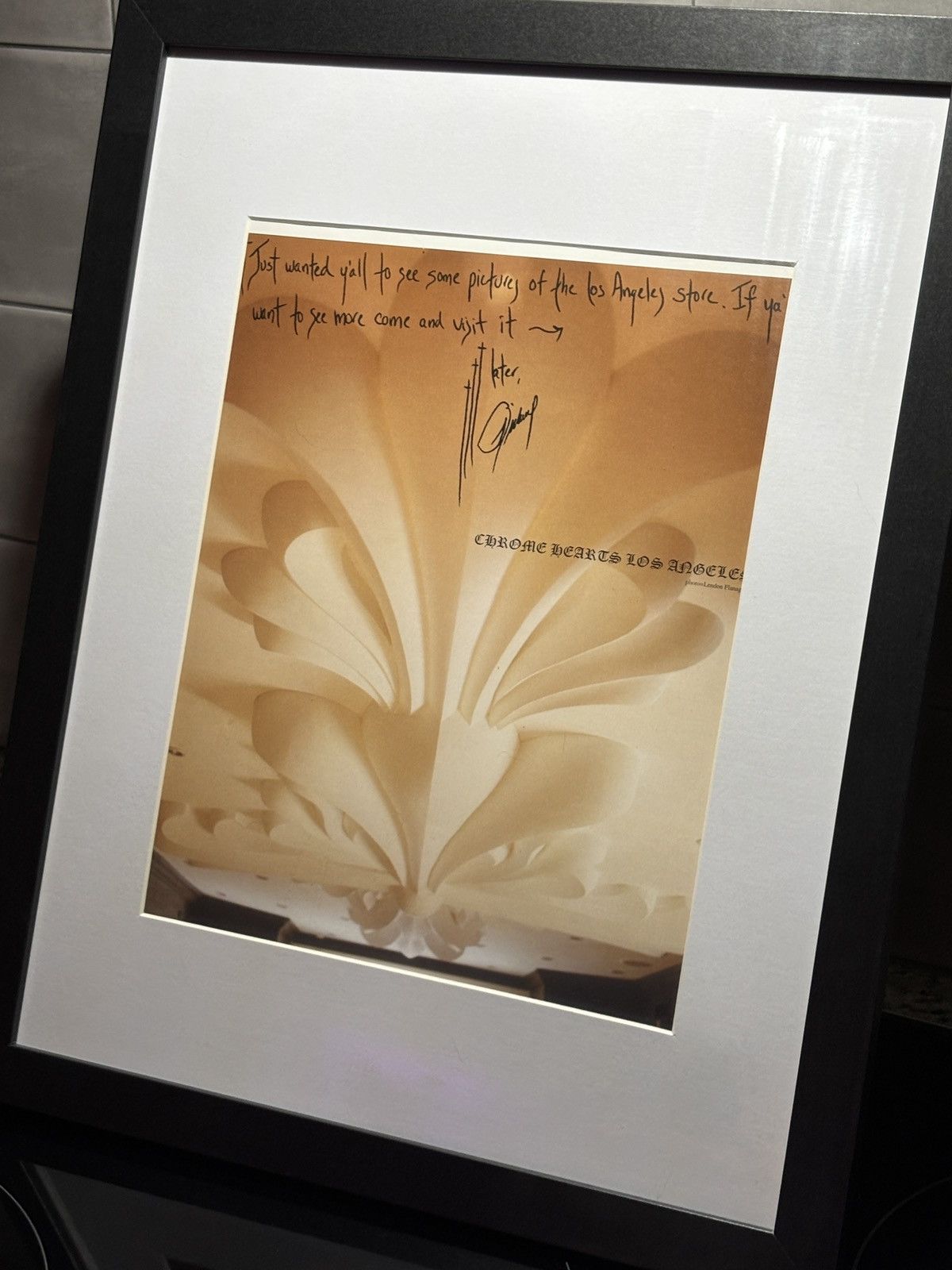 Chrome Hearts • Chrome Hearts • 'LA TEASER PROMO' Framed Art Size ONE SIZE - 2 Thumbnail