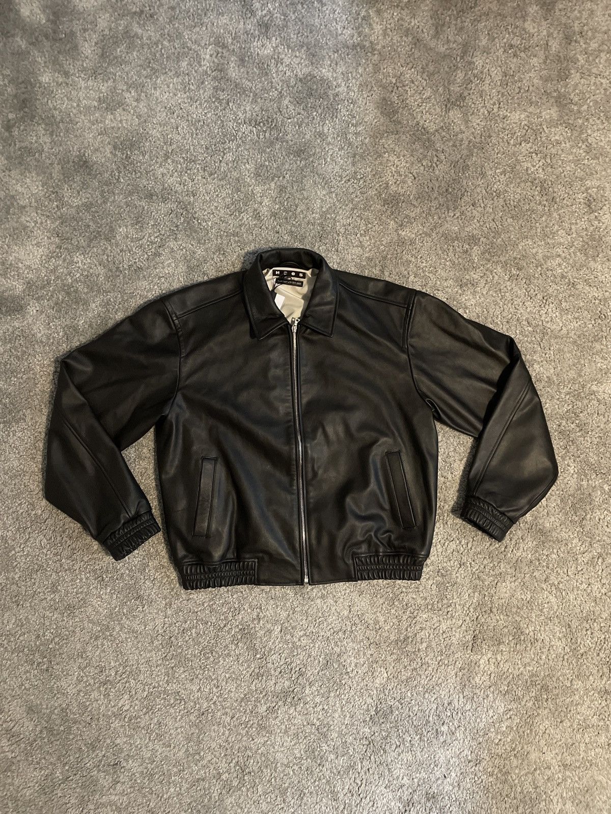 Highsnobiety Highsnobiety Black Leather Bomber Jacket M Size US M / EU 48-50 / 2 - 1 Thumbnail
