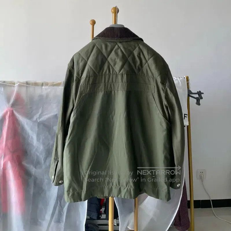 Burberry Men's XL Green Cotton Jacket.
