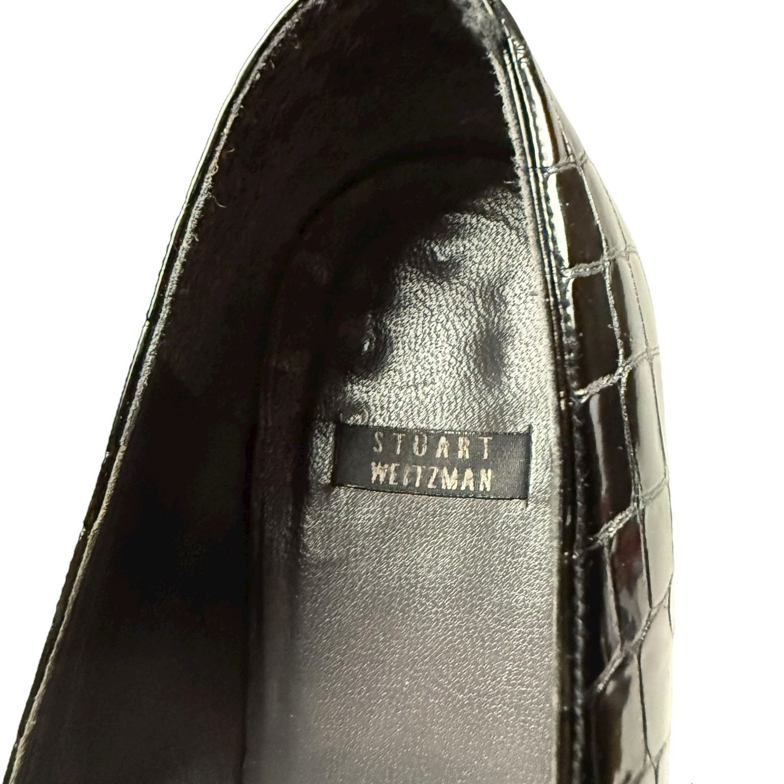 Stuart Weitzman × Vintage Vintage y2k Stuart Weitzman Women's Alligator Tassel Loafers Size US 9.5 / IT 39.5 - 9 Thumbnail