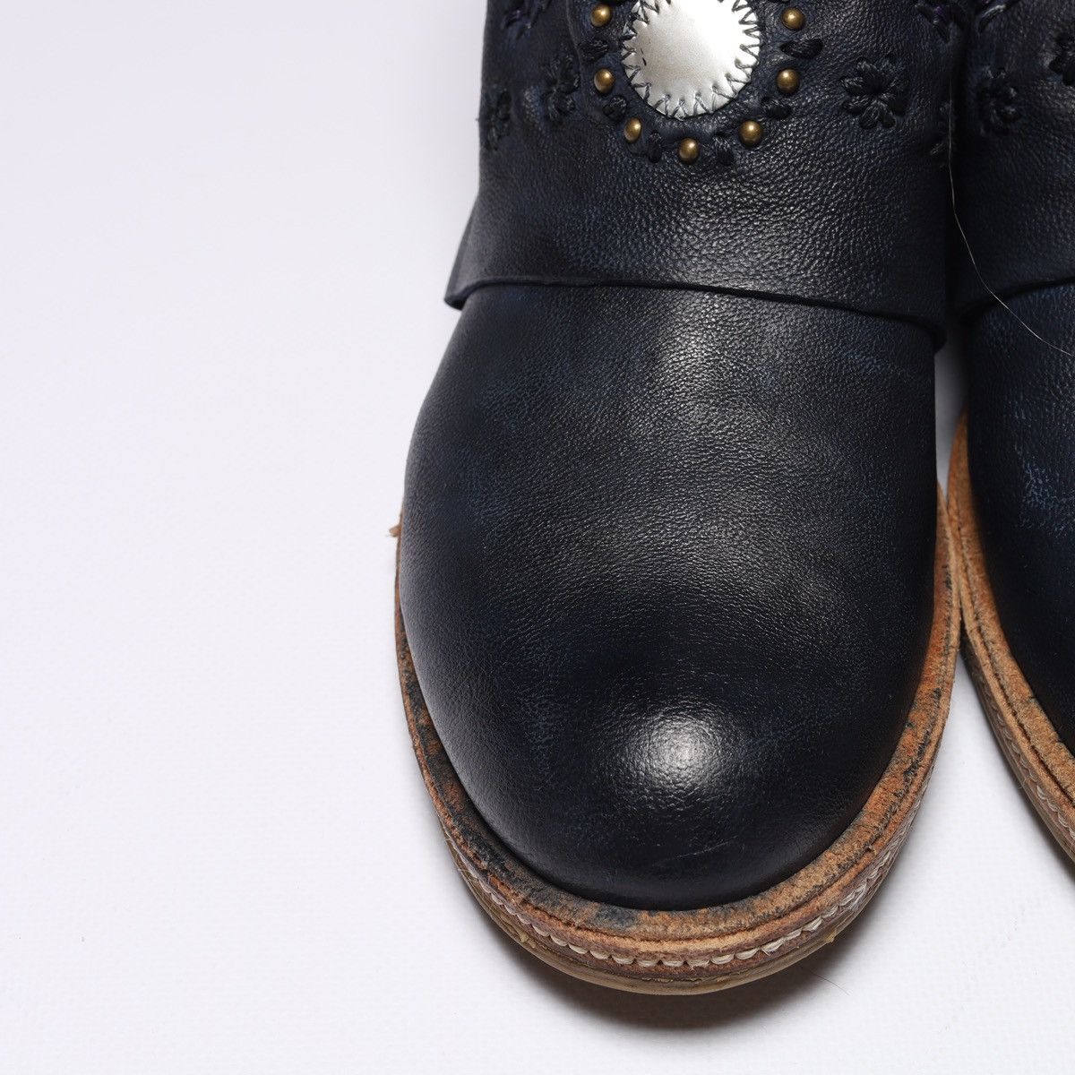 A.S.98 Airstep Navy Ankle Boots Leather as98 Shoes