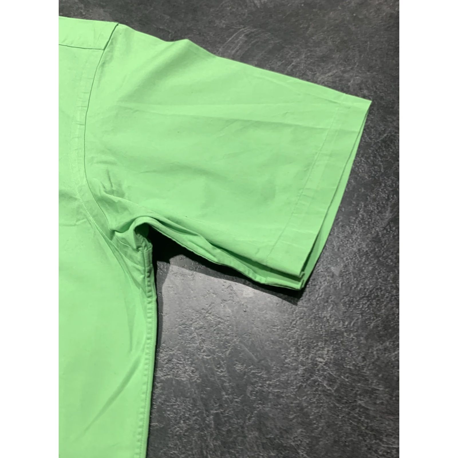 Ralph Lauren Ralph Lauren Men's Button-Up Shirt L Green Check Cotton Short Sleeve Casual Flesh Pony Size US L / EU 52-54 / 3 - 3 Thumbnail