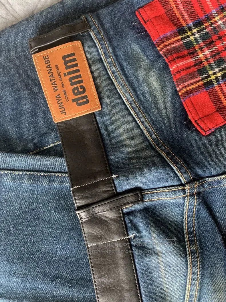 Junya Watanabe Junya Watanabe Lambskin Patchwork Jeans. Size US 26 / EU 42 - 1 Thumbnail