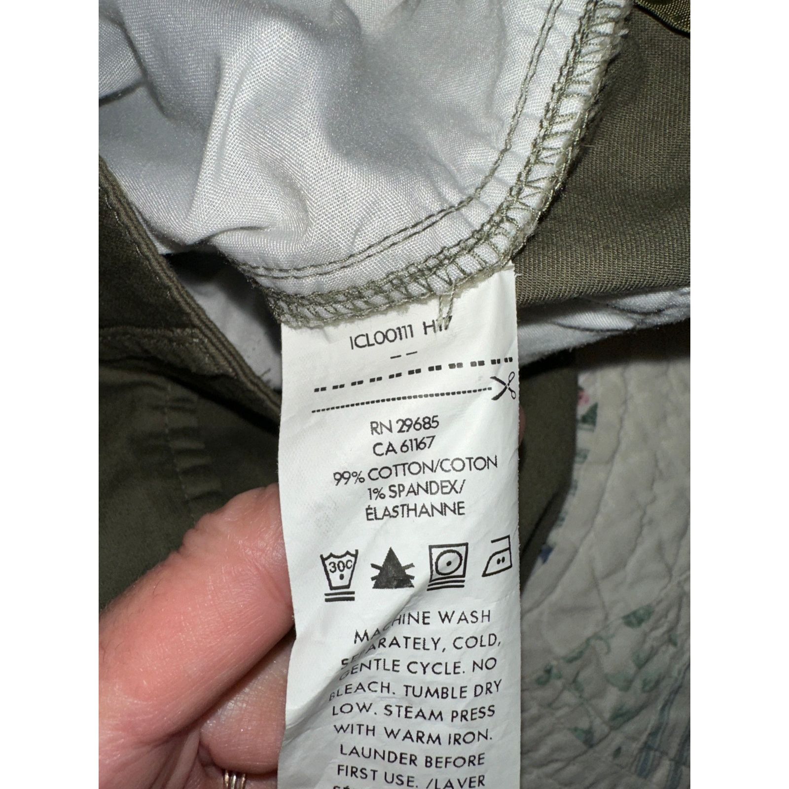 Pendleton PENDLETON CLASSIC OLIVE KHAKIS COTTON PANTS 4 Size 27" / US 4 / IT 40 - 7 Thumbnail