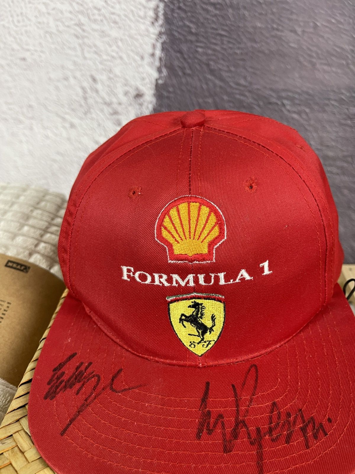 Ferrari Ferrari Shell Formula 1 vintage red cap hat Size ONE SIZE - 4 Thumbnail