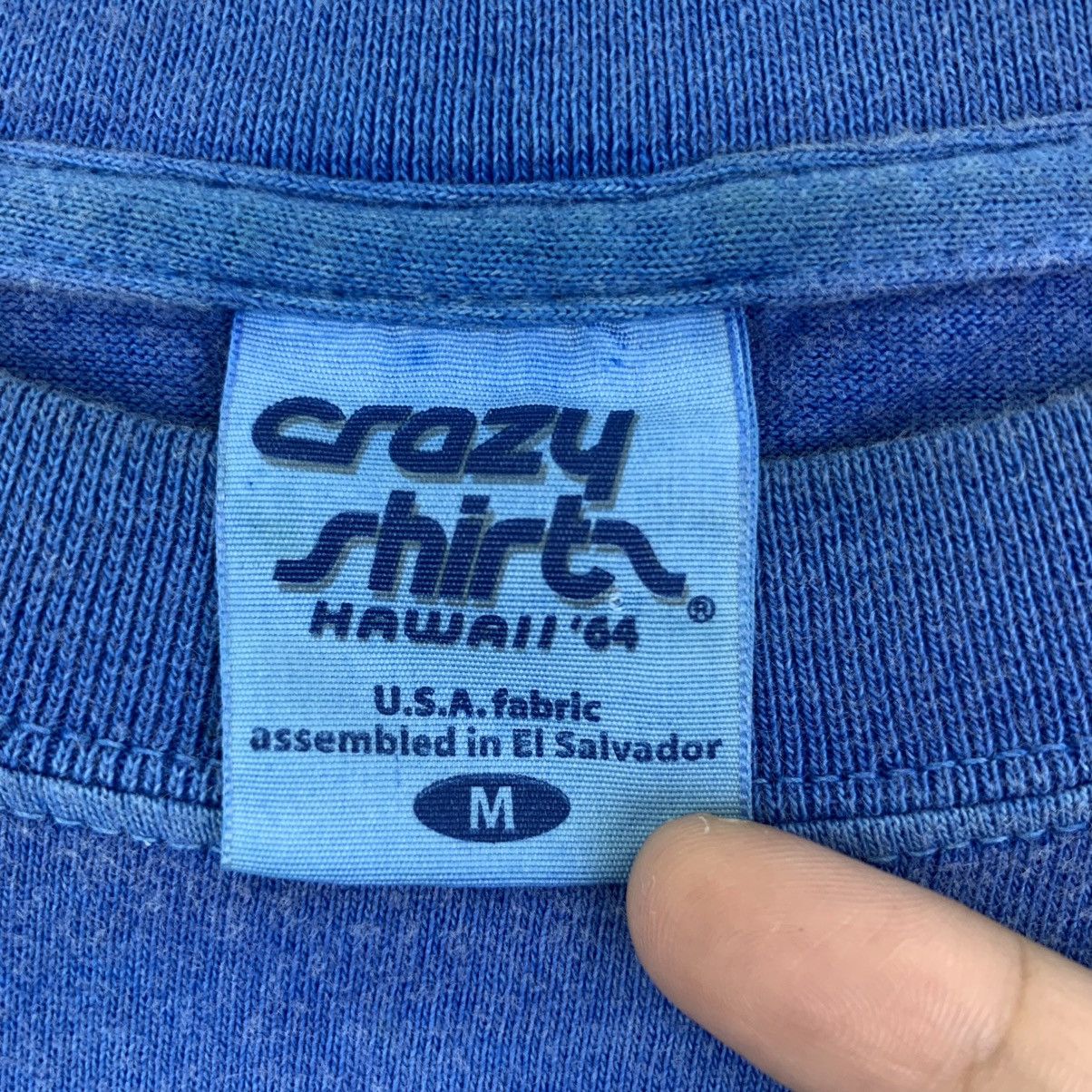 Other Vintage CRAZY SHIRTS HAWAII Blue Honu Dyed Tee Shirt Size M / US 6-8 / IT 42-44 - 7 Thumbnail