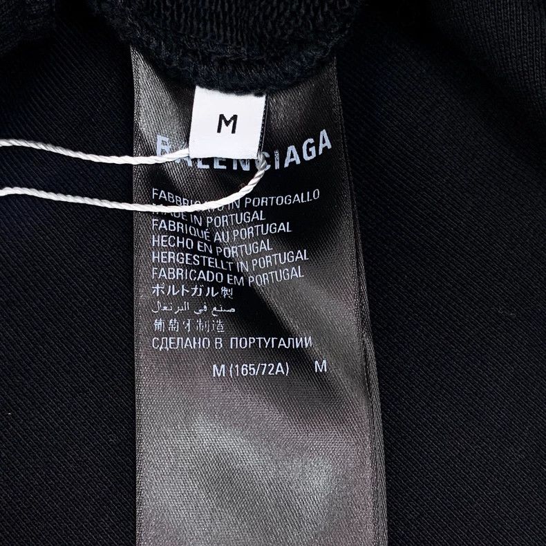 Balenciaga Balenciaga size M Black logo monogrammed embroidered cotto Size 24" / US 00 / IT 34 - 7 Thumbnail