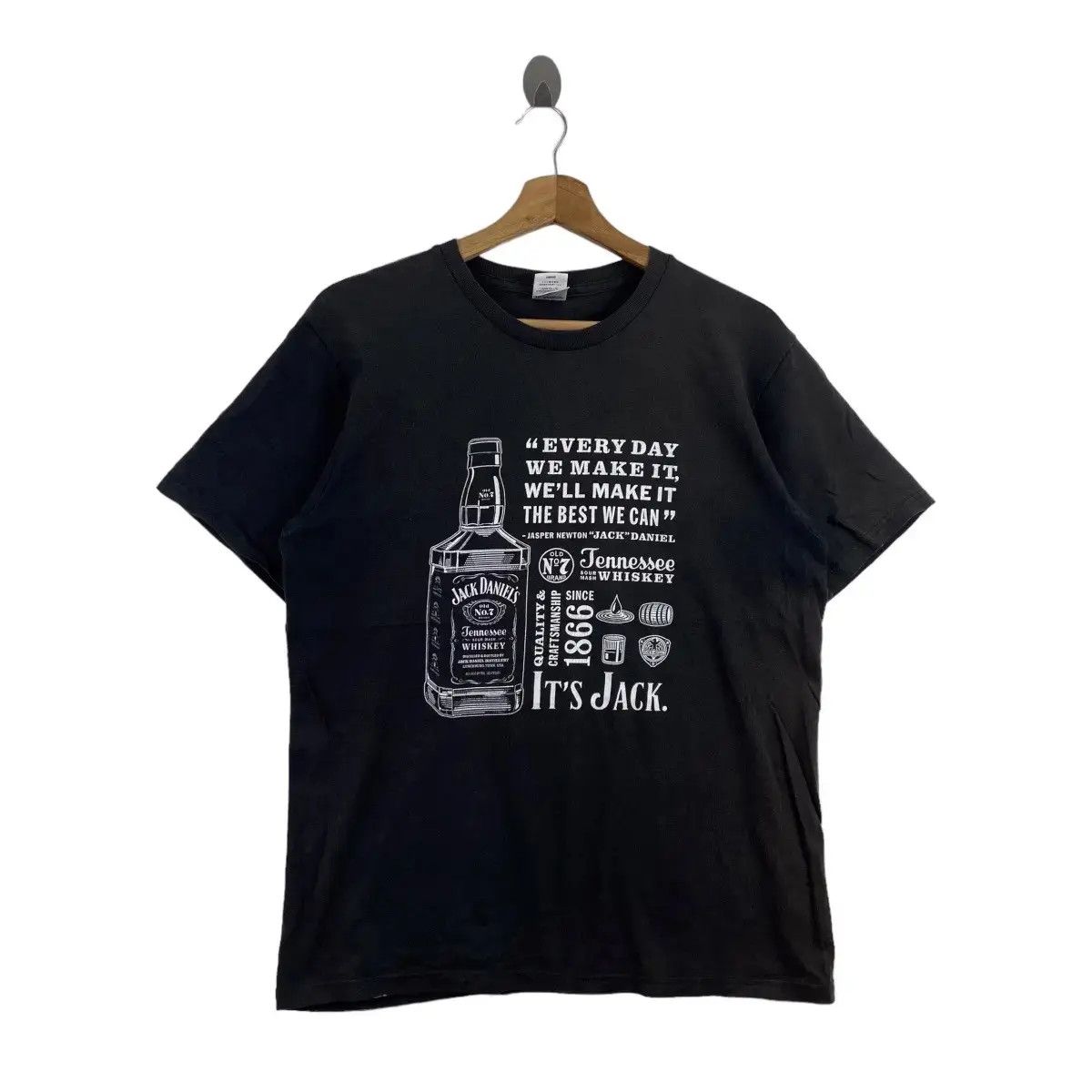 Vintage Vintage JACK DANIELS WHISKEY Tennessee Tee Shirt Top Jasper Size US L / EU 52-54 / 3 - 1 Thumbnail