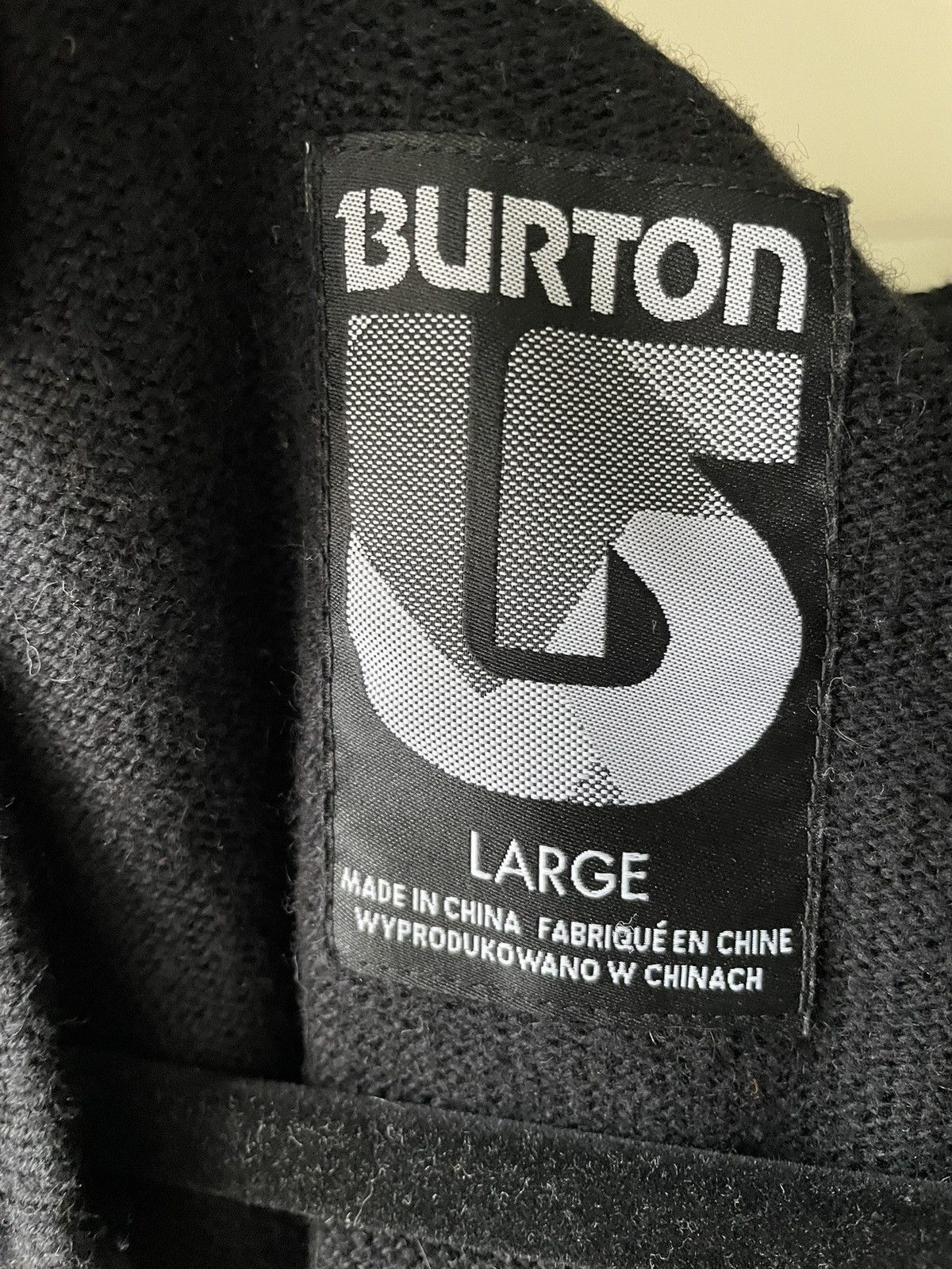 Burton × Vintage Vintage Burton Wool Cotton Blend Hoodie Size US L / EU 52-54 / 3 - 4 Thumbnail