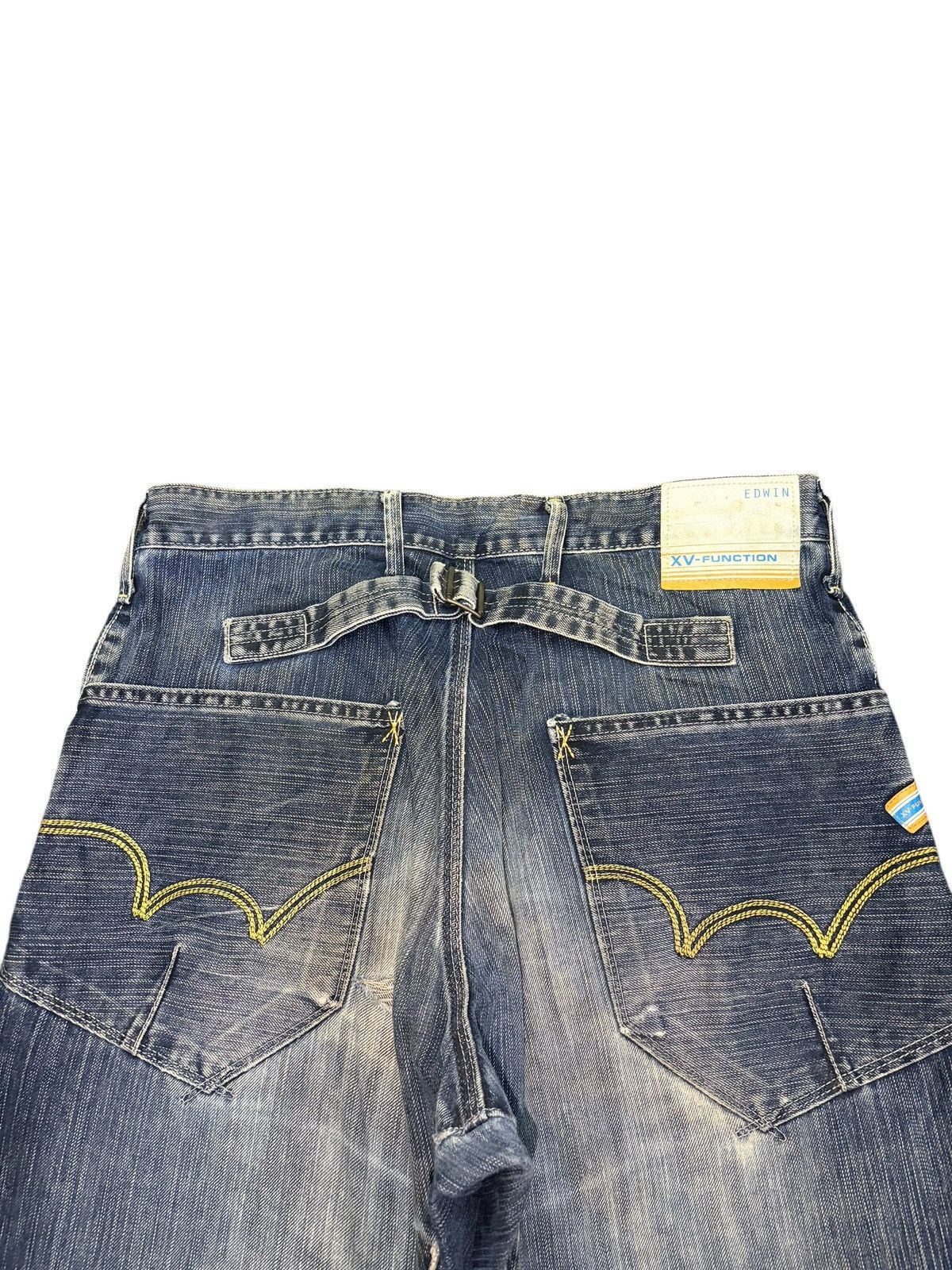 Edwin Vintage Edwin XV Function Buckle Back Distress Baggy Jeans Size US 32 / EU 48 - 4 Thumbnail