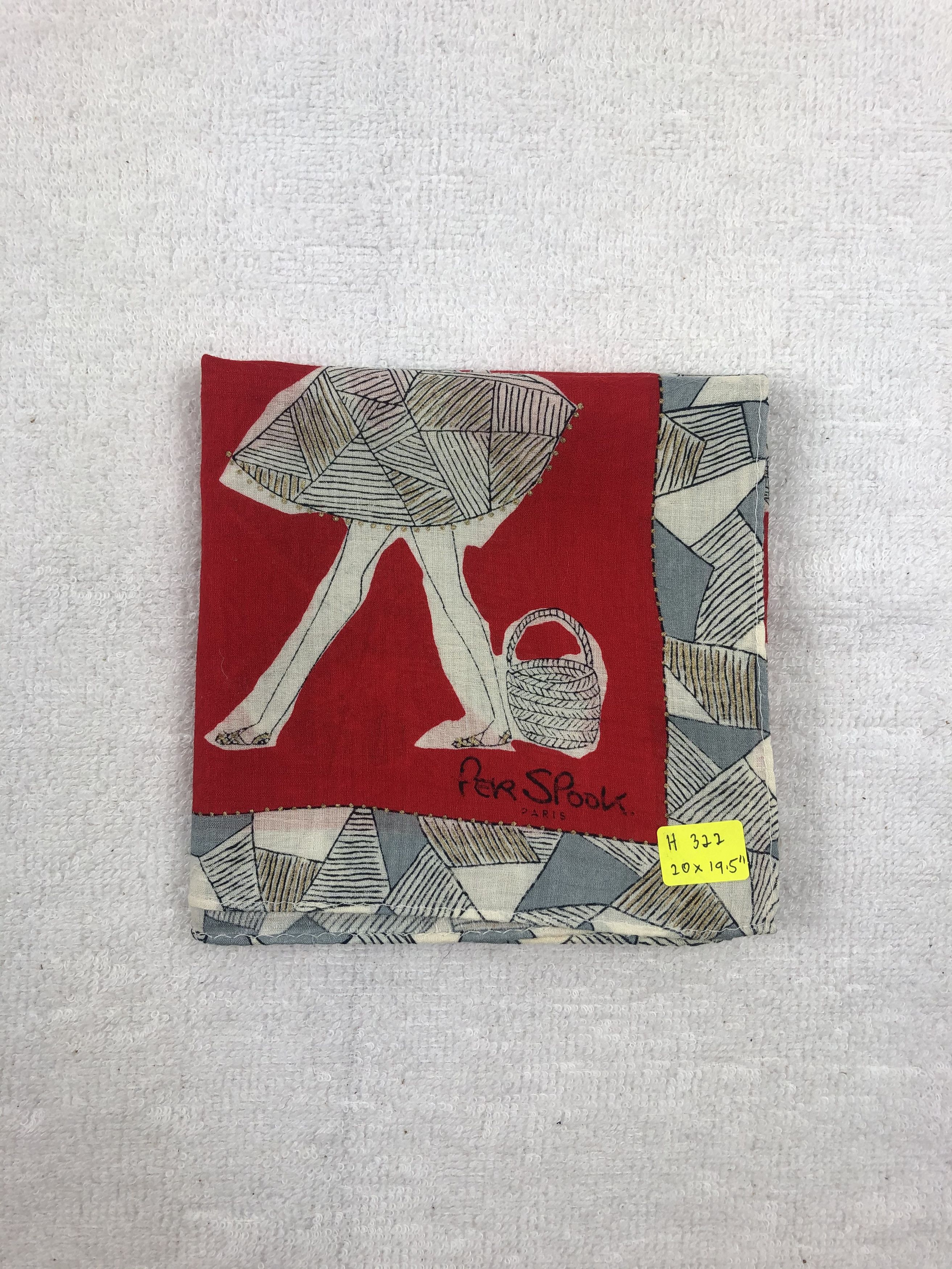 Vintage Per Spook Paris Handkerchief / Bandana / Neckerchief Size ONE SIZE - 5 Thumbnail