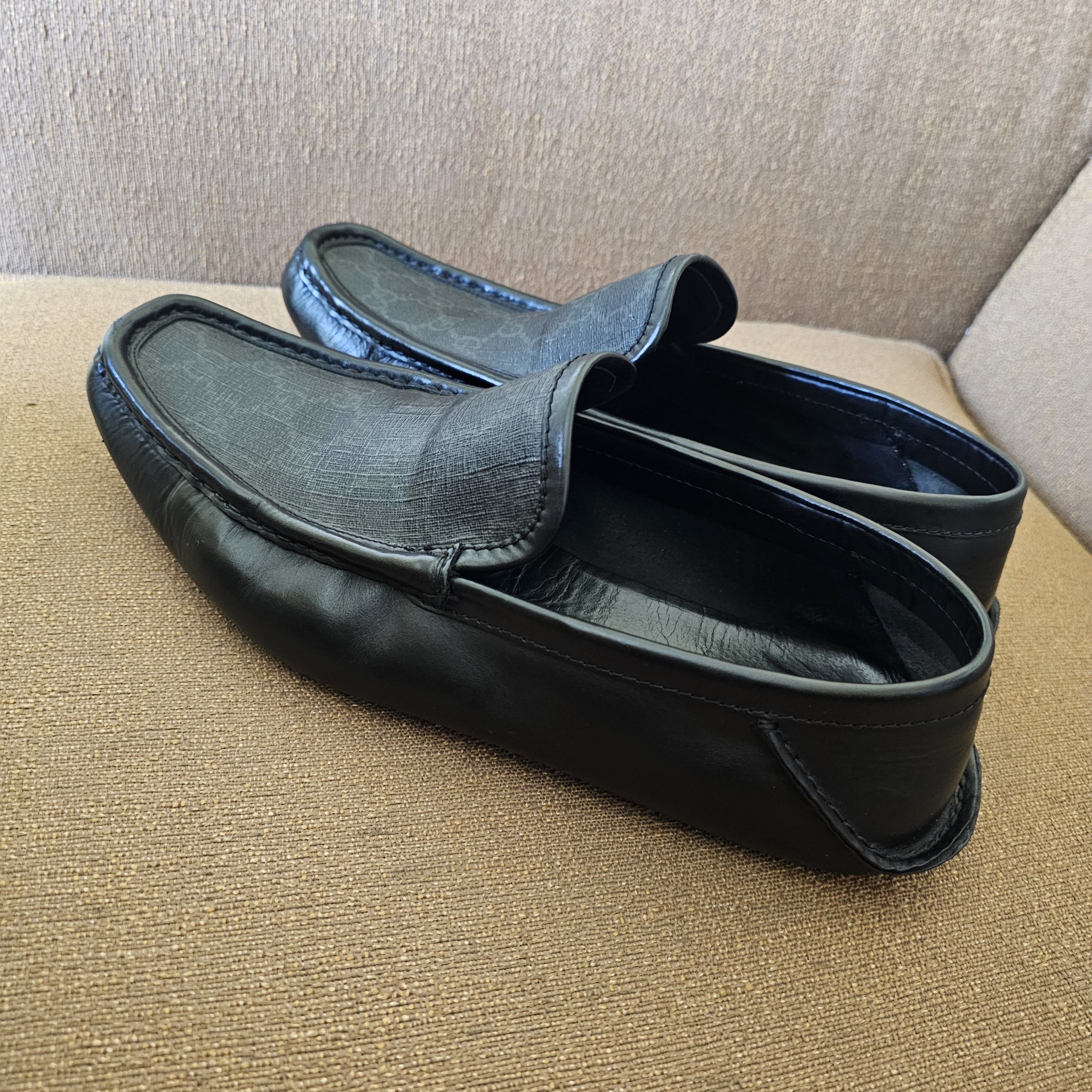 Gucci Gucci Men's Monogram Black Loafers Guccu Size 8.5 US 9 Size US 9 / EU 42 - 2 Thumbnail