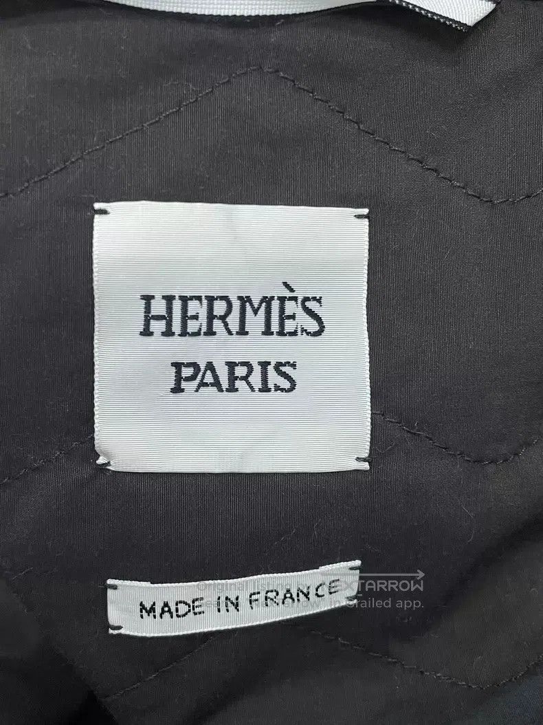 Hermes Hermes Khaki Alpaca and Leather Hooded Jacket Size XS / US 0-2 / IT 36-38 - 4 Thumbnail