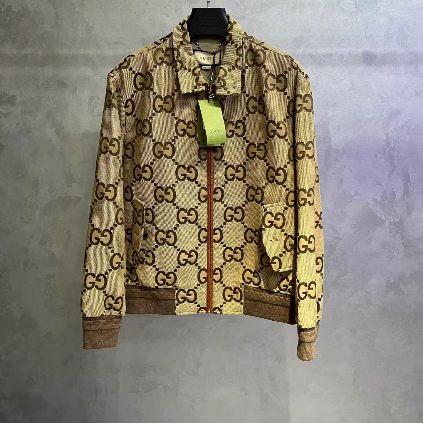 Gucci Gucci Brown Logo All Over Print Canvas Jacket IT48 Size US M / EU 48-50 / 2 - 1 Thumbnail