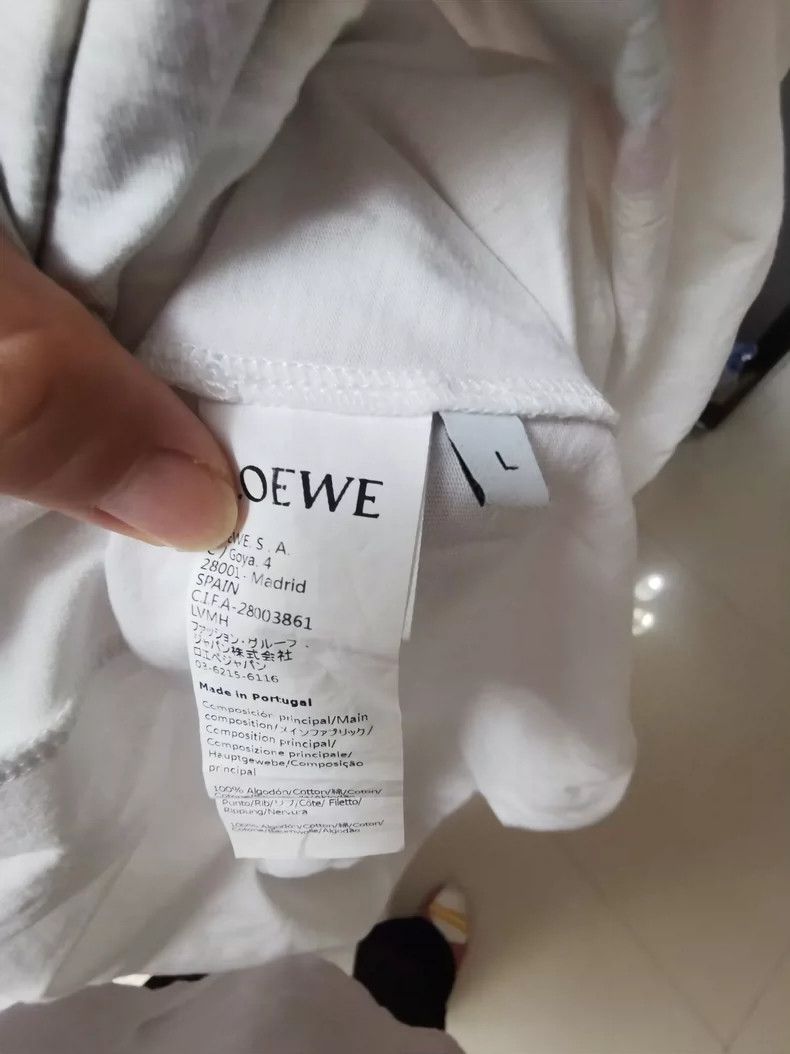 Loewe LOEWE White short-sleeved T-shirt, L size, rainbow stripe Size L / US 10 / IT 46 - 5 Thumbnail