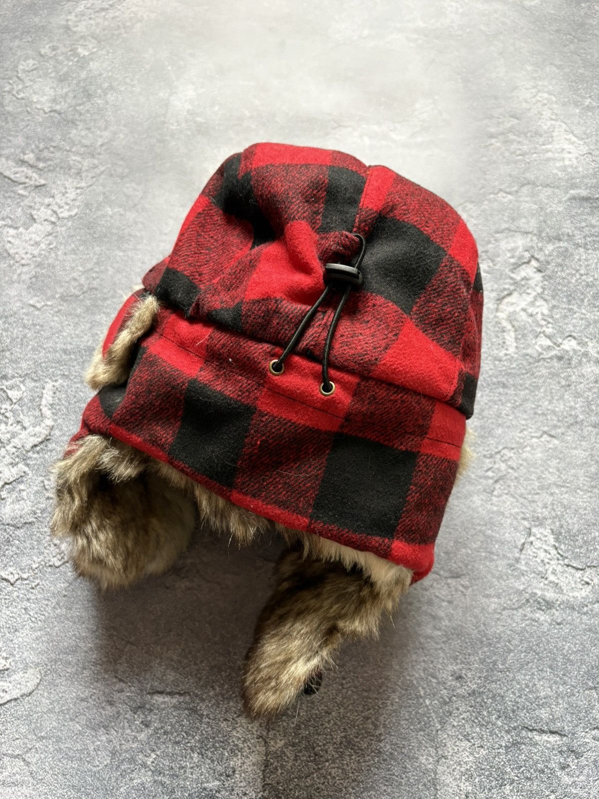 Woolrich Woolen Mills Crazy Vintage Woolrich Y2K Faux Fur Ushanka Hat Rare Size ONE SIZE - 6 Thumbnail