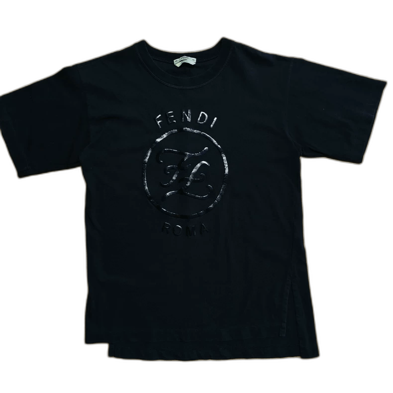 Fendi fendi black basic short sleeve t Size US S / EU 44-46 / 1 - 1 Thumbnail