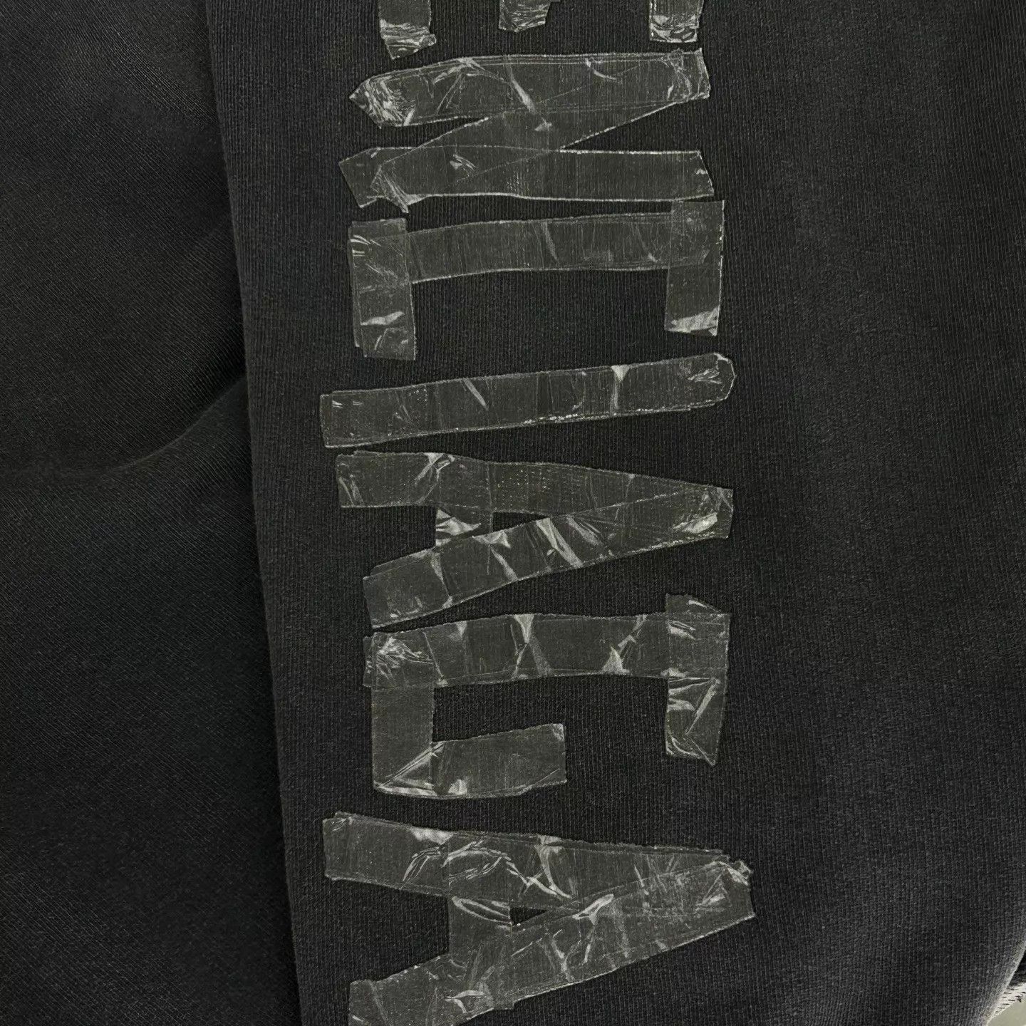 Balenciaga Balenciaga FW25 Black Taped Logo Hoodie M Size US M / EU 48-50 / 2 - 8 Thumbnail