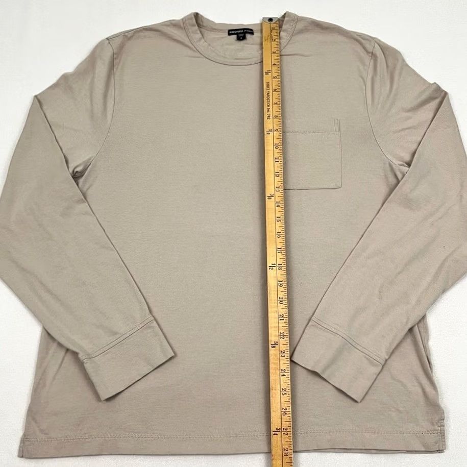 James Perse James Perse XL Beige Cotton Crew Shirt - Classic Style Size US XL / EU 56 / 4 - 3 Thumbnail