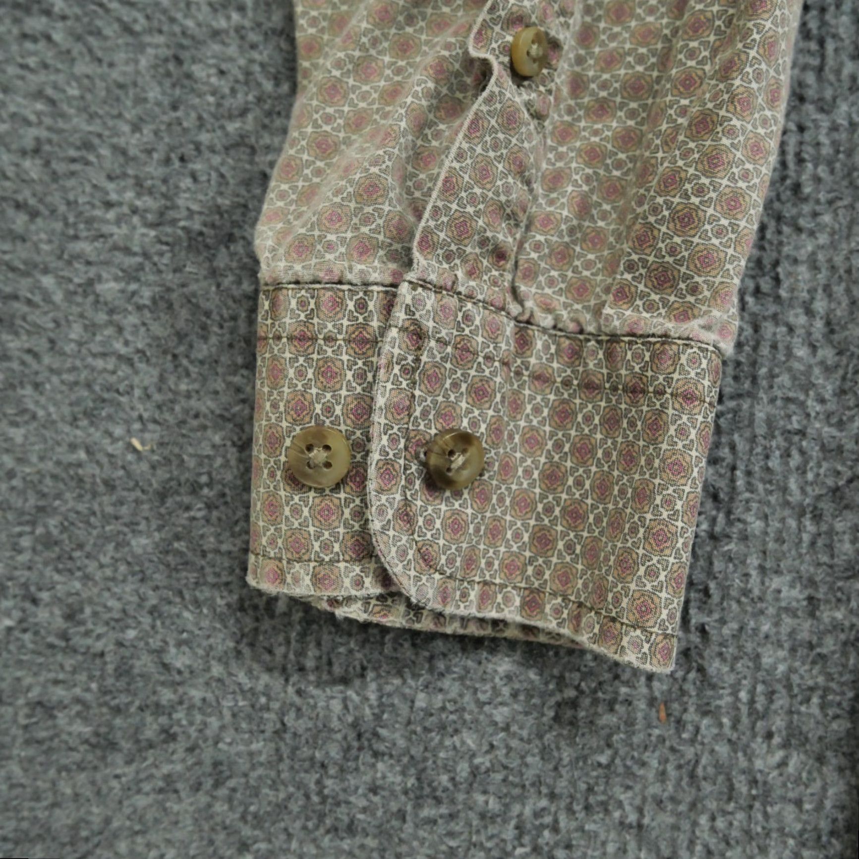 Wrangler VINTAGE Wrangler Shirt Mens 2XL Brown Button Up Geometric Western 90s Size US XXL / EU 58 / 5 - 3 Thumbnail