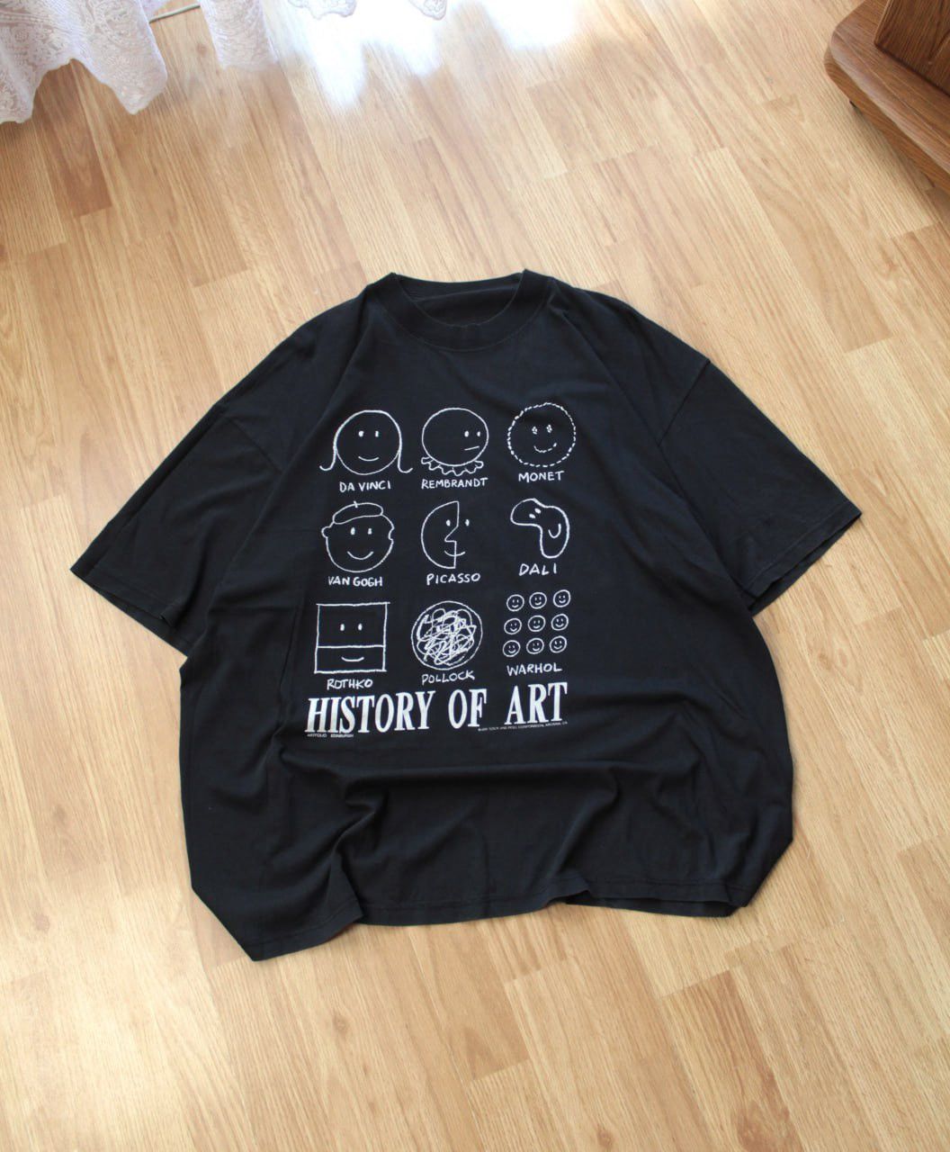 Vintage 🔥 1991 History of Art Sock N Roll Vintage Art T Shirt Tee Size US XL / EU 56 / 4 - 1 Thumbnail