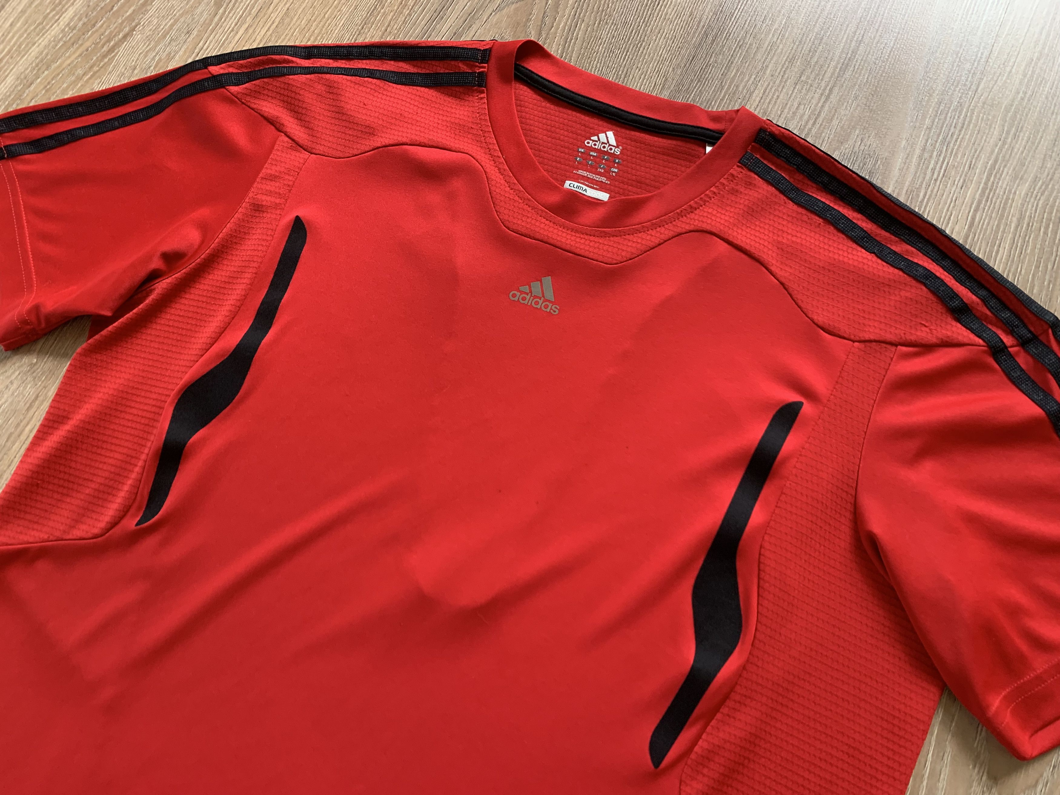 Adidas Adidas Climacool Red Sport Training T-Shirt Size US L / EU 52-54 / 3 - 4 Thumbnail