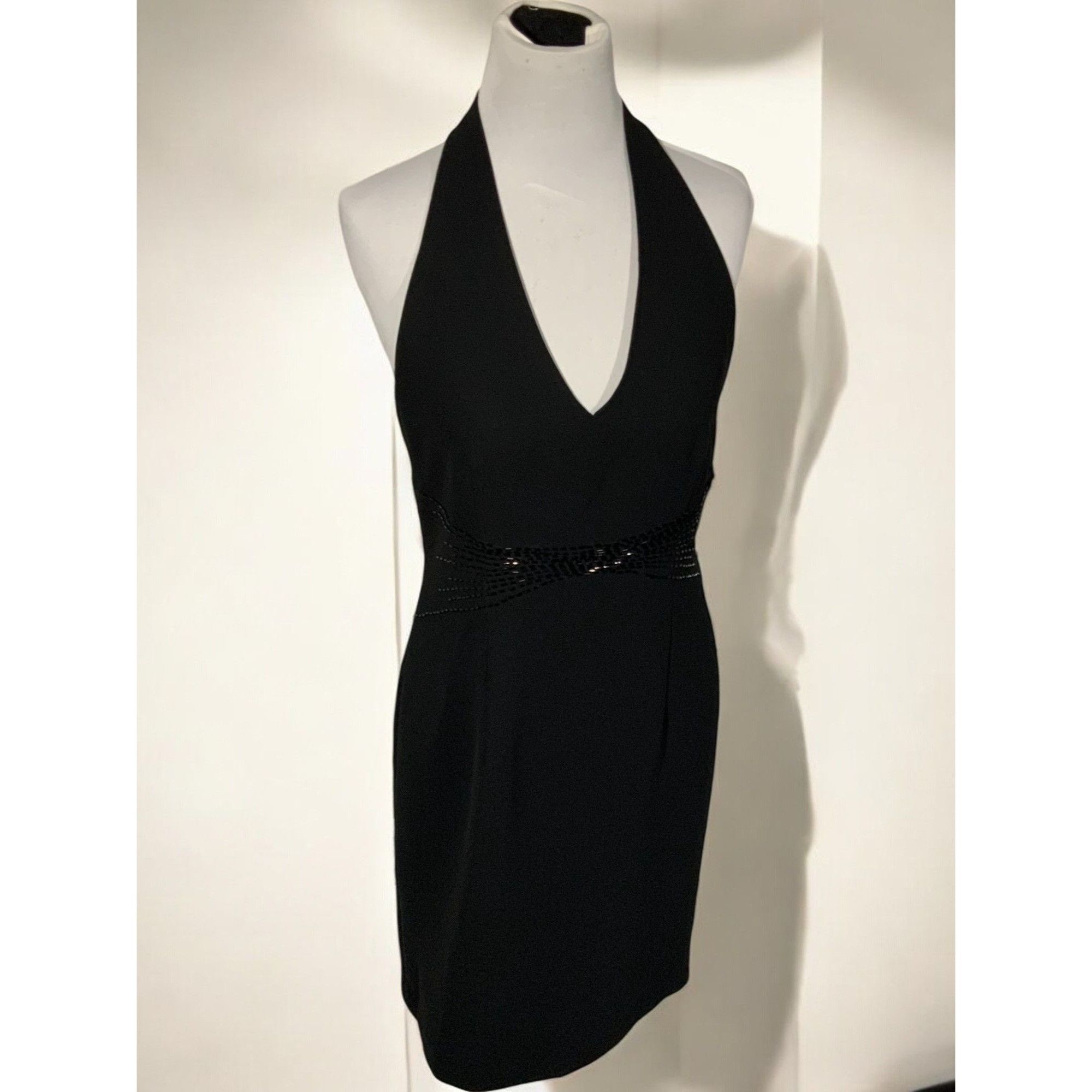 Donna Morgan Donna Morgan Black Halter Party Holiday Dress NEW 8 Size M / US 6-8 / IT 42-44 - 6 Thumbnail