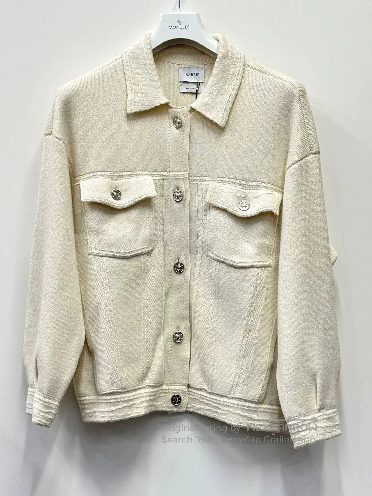 Barrie Barrie Neutral Cashmere Jacket Coat. Size XS / US 0-2 / IT 36-38 - 1 Thumbnail