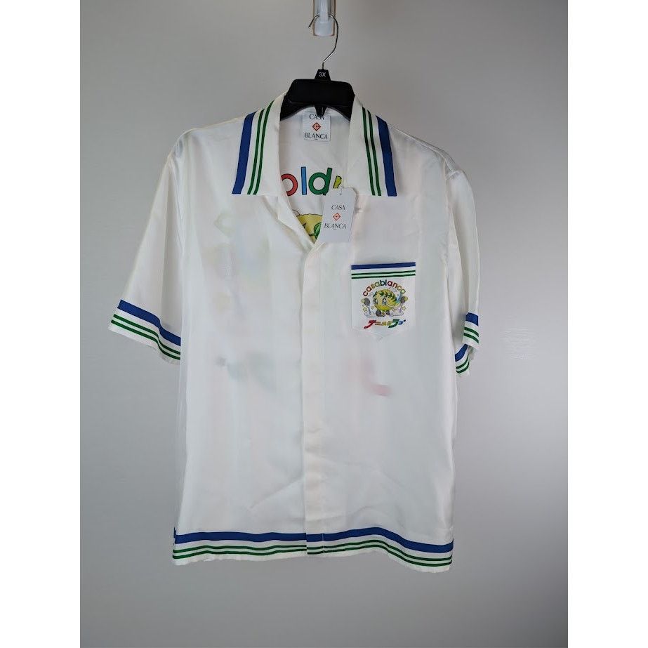 Casablanca o1rshd1 Button Shirt in White Size US XL / EU 56 / 4 - 1 Thumbnail