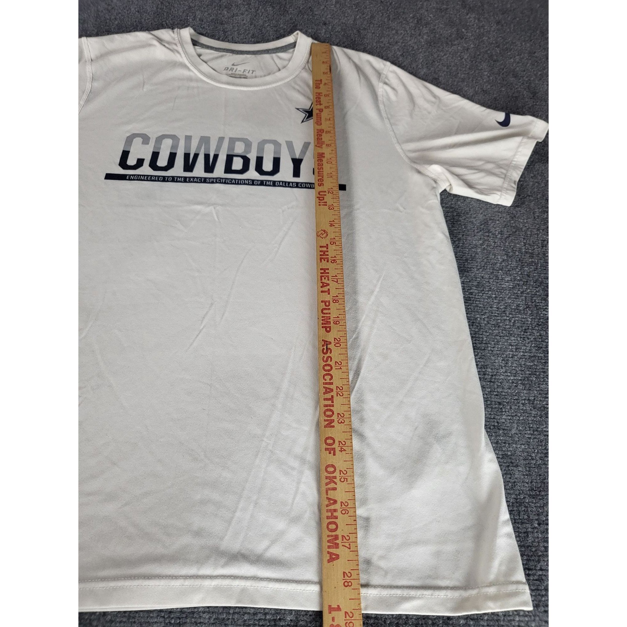 Nike Nike Dri Fit Dallas Cowboys Big Logo NFL T-shirt White Mens Size US L / EU 52-54 / 3 - 4 Thumbnail
