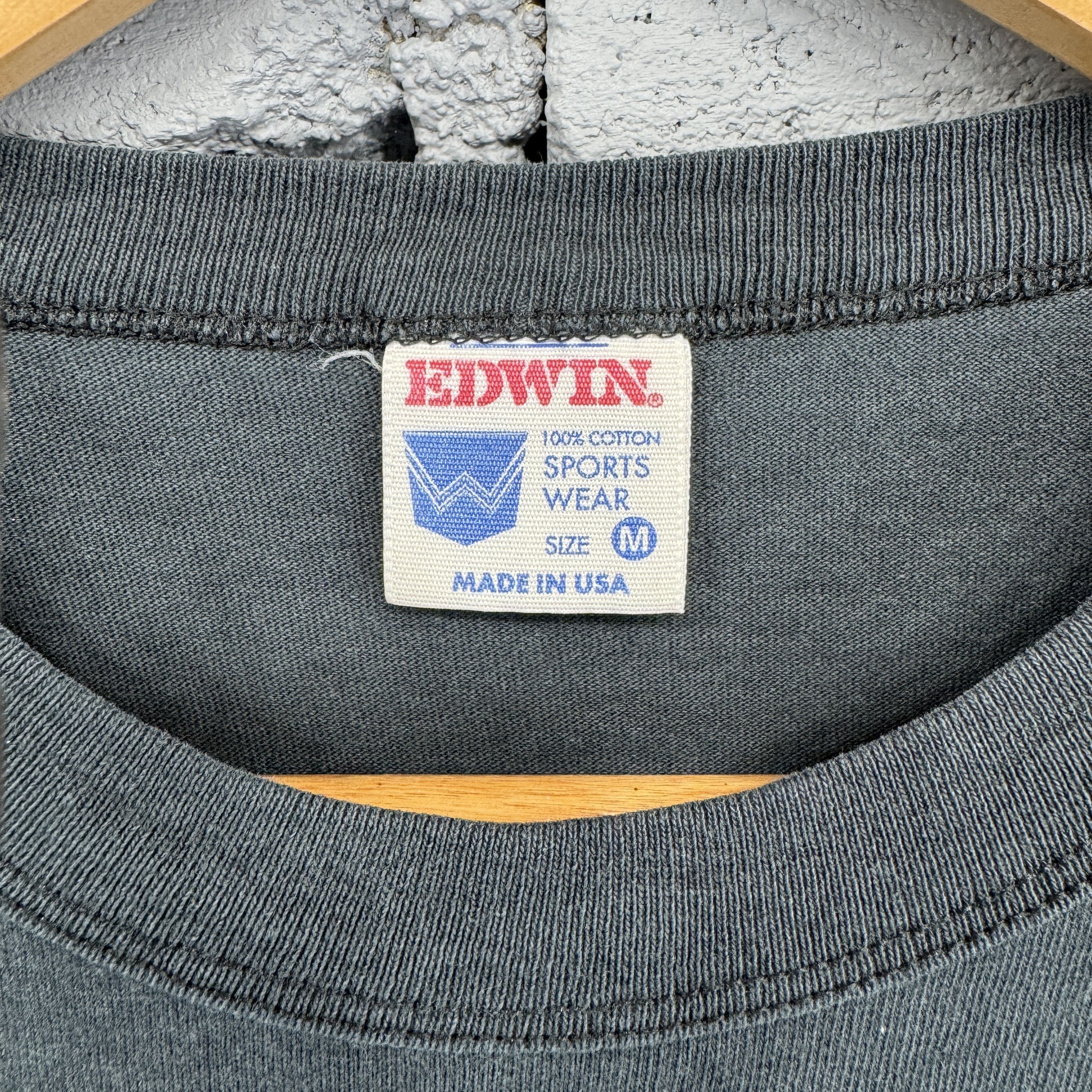 Vintage Rare Vintage Edwin Starwear Big Logo Tshirt Sunfaded Size US M / EU 48-50 / 2 - 5 Thumbnail
