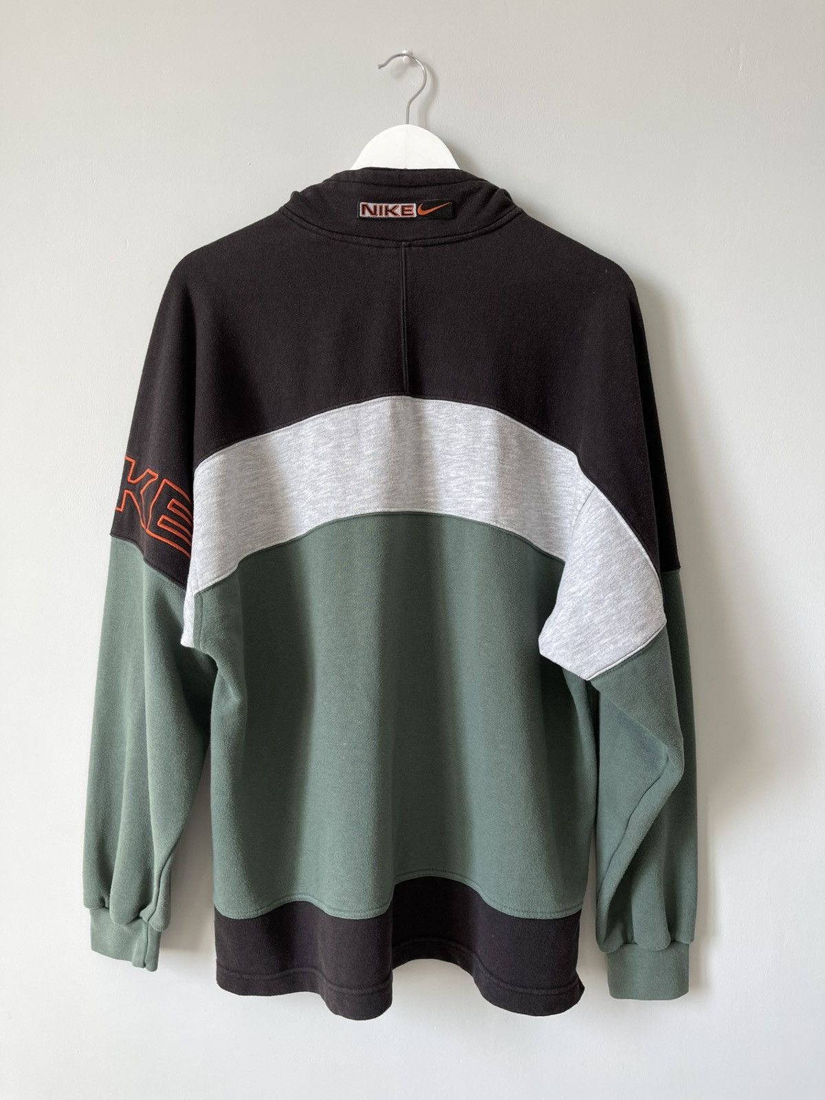 Nike 90's Vintage Nike 1/4 Zip Sweatshirt Y2k Rare Spell Out Logo Size US M / EU 48-50 / 2 - 8 Thumbnail