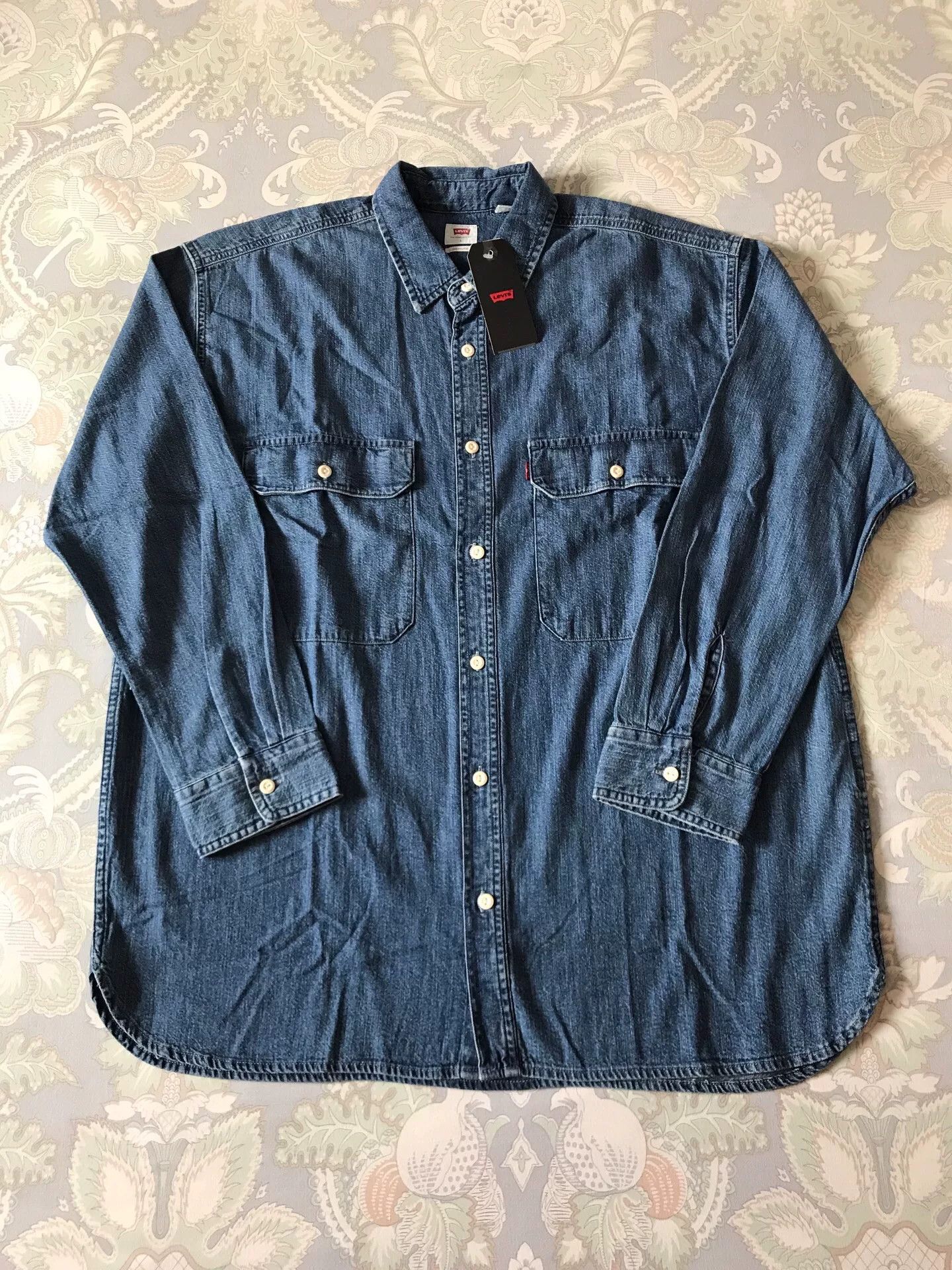 Levi's Levi's 34583-0000 Washed Denim Shirt Size US L / EU 52-54 / 3 - 1 Thumbnail