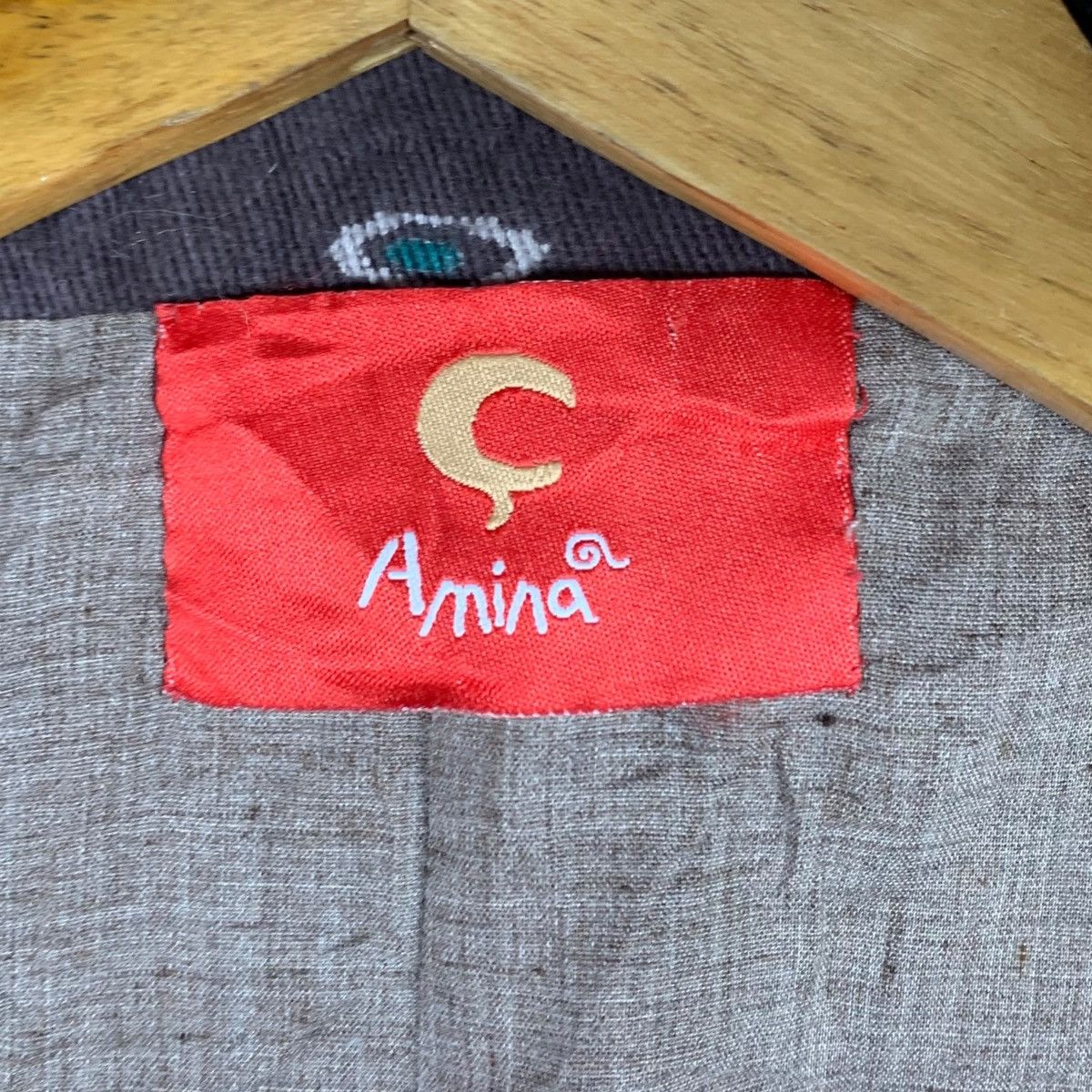 Japanese Brand AMINA Japanese Brand Pattern Overprint Hooded Coat Size S / US 4 / IT 40 - 7 Thumbnail