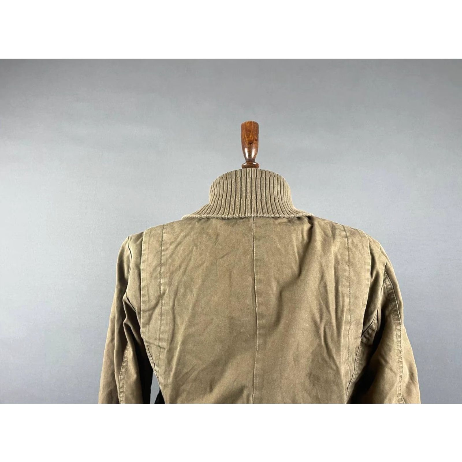 Diesel Diesel Jacket Women's Military Cotton Long Sleeve Brown Pockets Front Zip Button Hooded Mid-Length Regular L Size L / US 10 / IT 46 - 6 Thumbnail