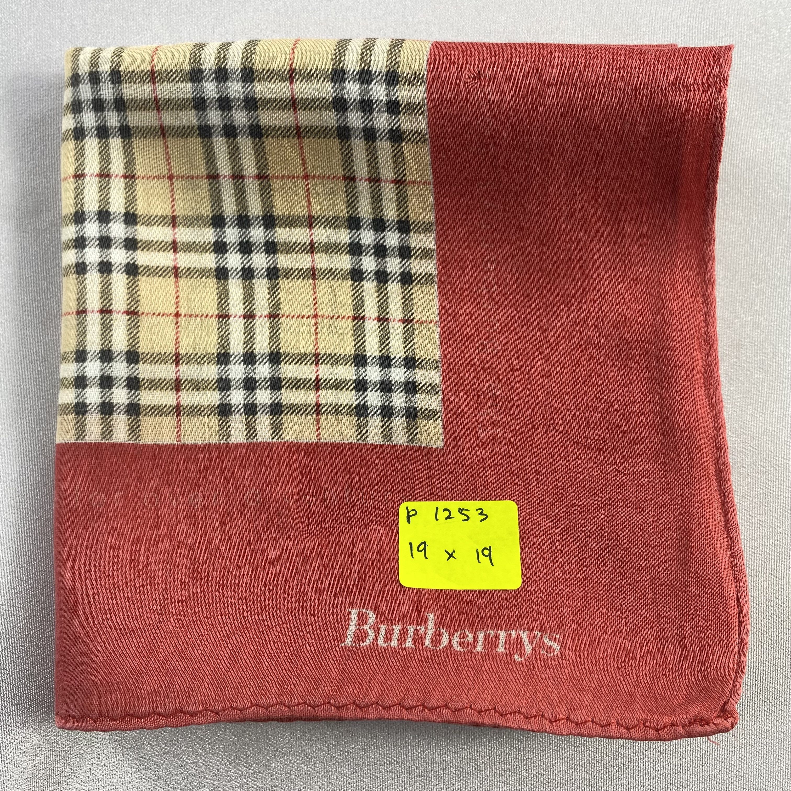 Burberry × Vintage Burberry Handkerchief / Neckerchief / Bandana-P1253 Size ONE SIZE - 5 Thumbnail
