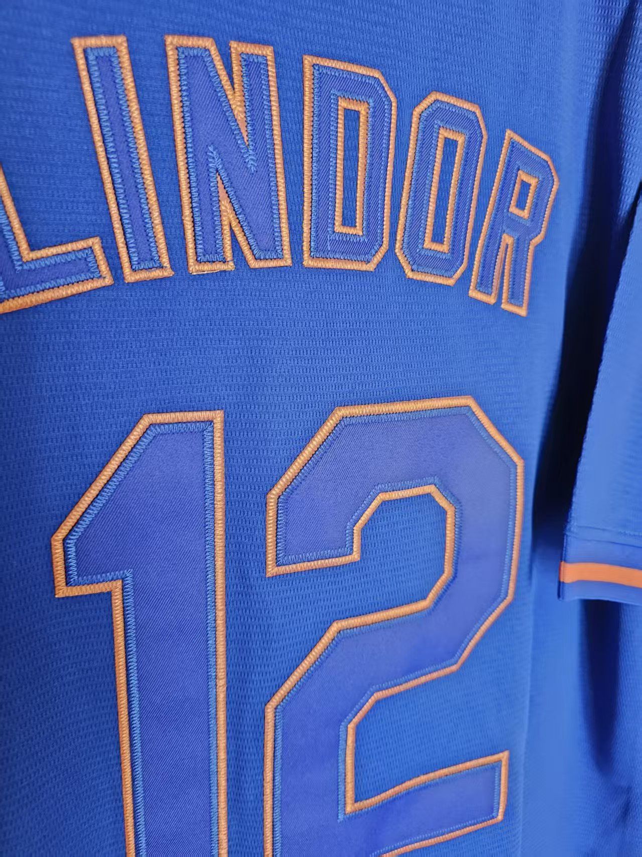 MLB New York Mets 12 Francisco Lindor Jersey Blue Size US M / EU 48-50 / 2 - 3 Thumbnail