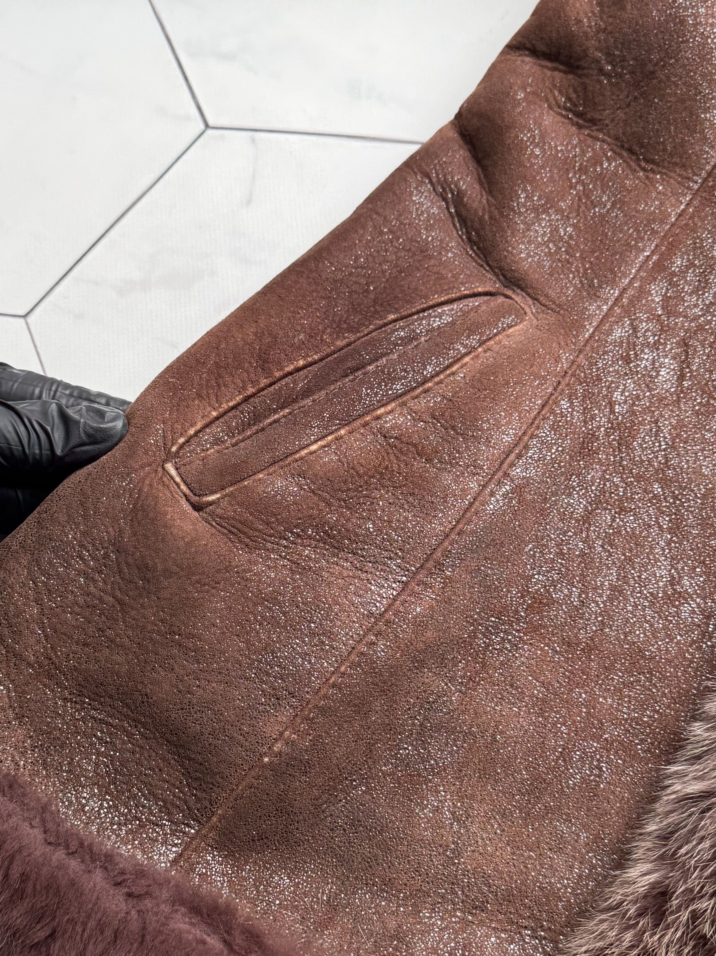 Vintage Vintage Real Sheepskin Coat With Real Fur (B250)D15E2 Size M / US 6-8 / IT 42-44 - 12 Thumbnail