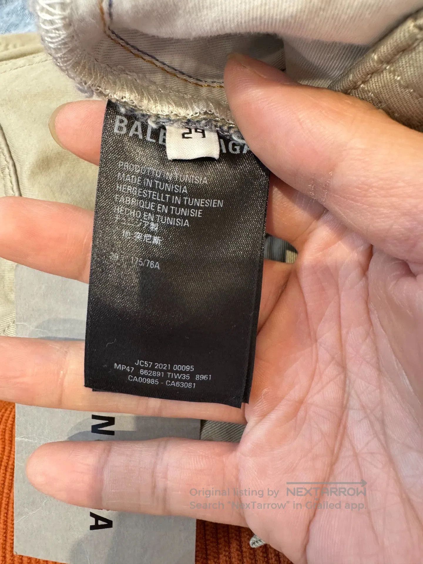 Balenciaga Balenciaga Paneled Cargo Jeans. Size US 29 - 5 Thumbnail