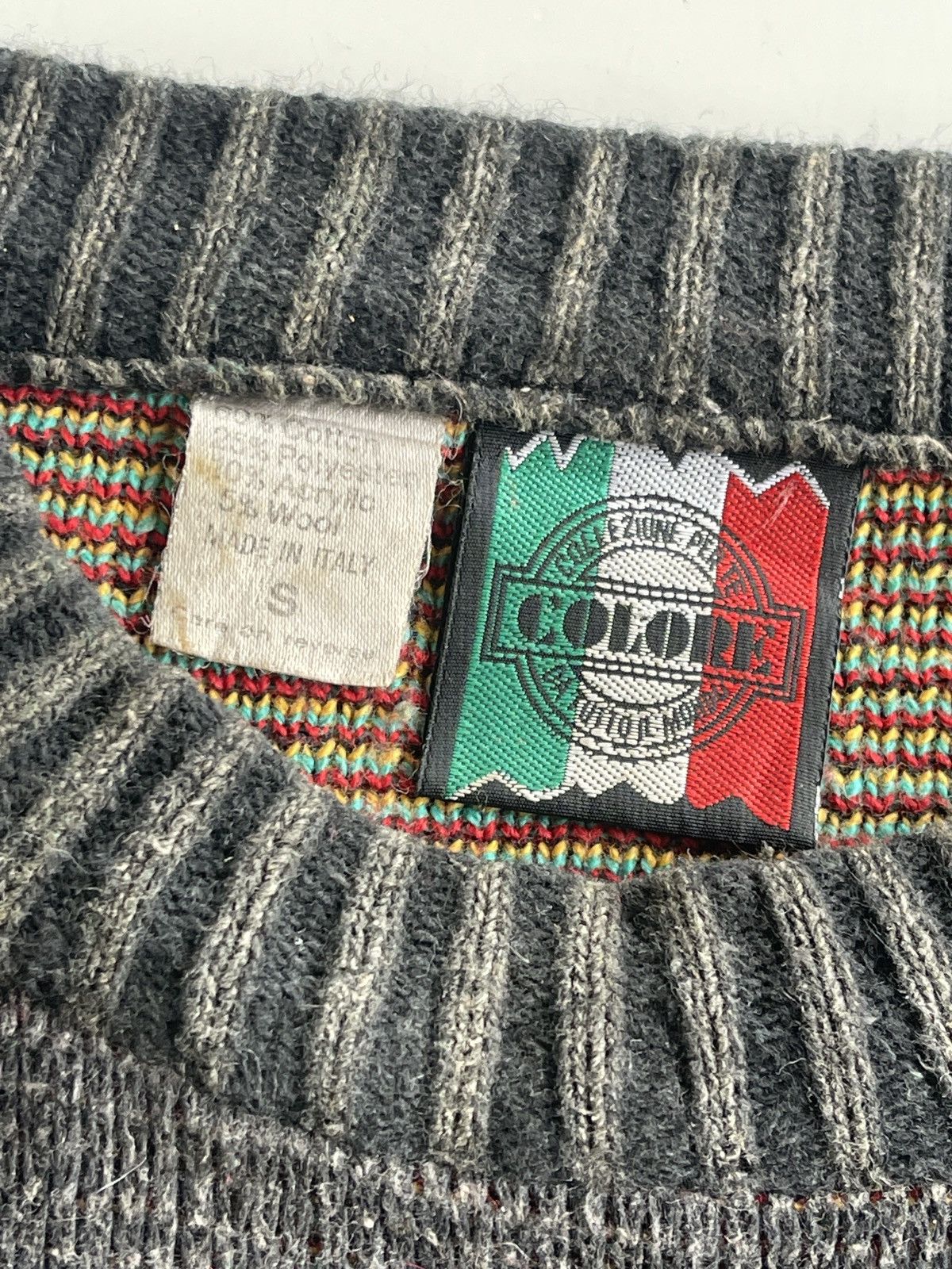 Vintage 90s Geometric Aztec Printed Knit Sweater Size US S / EU 44-46 / 1 - 9 Thumbnail
