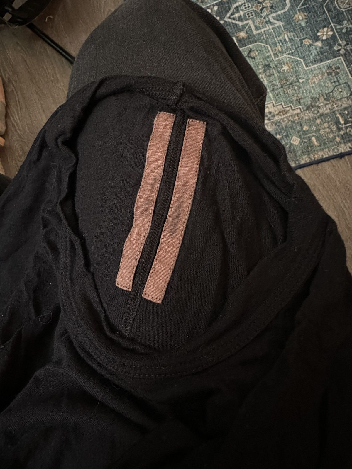 Rick Owens Black Silk/Rayon Longsleeve w Ribbed Cuffs Size US M / EU 48-50 / 2 - 9 Thumbnail