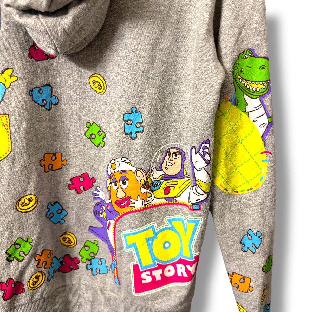 Disney VERY RARE VINTAGE HOODIE TOY STORY MOVIE ALL OVER PRINTED Size US L / EU 52-54 / 3 - 5 Thumbnail